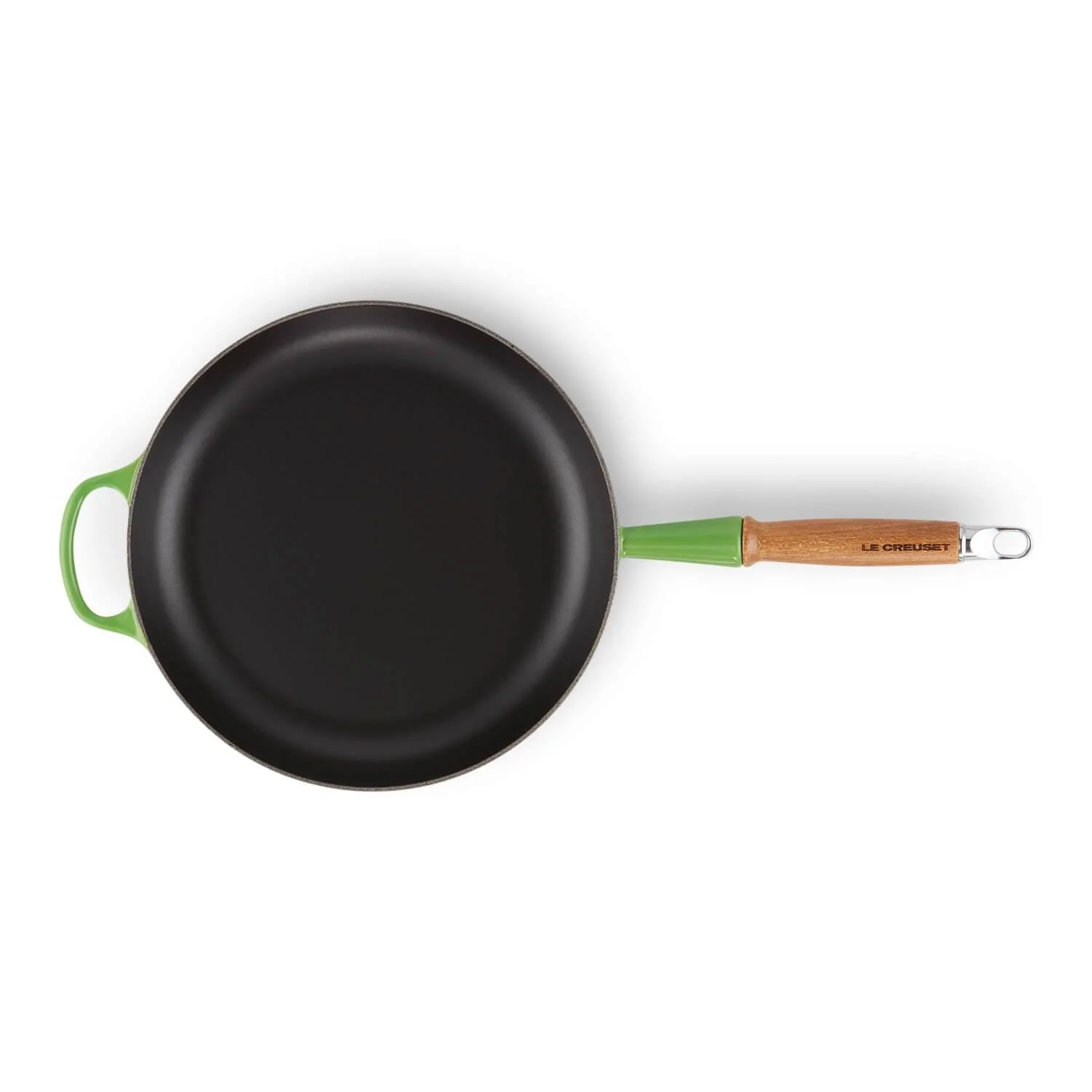 Le Creuset Signature Cast Iron 28cm Frying Pan - Bamboo Green - Image 4