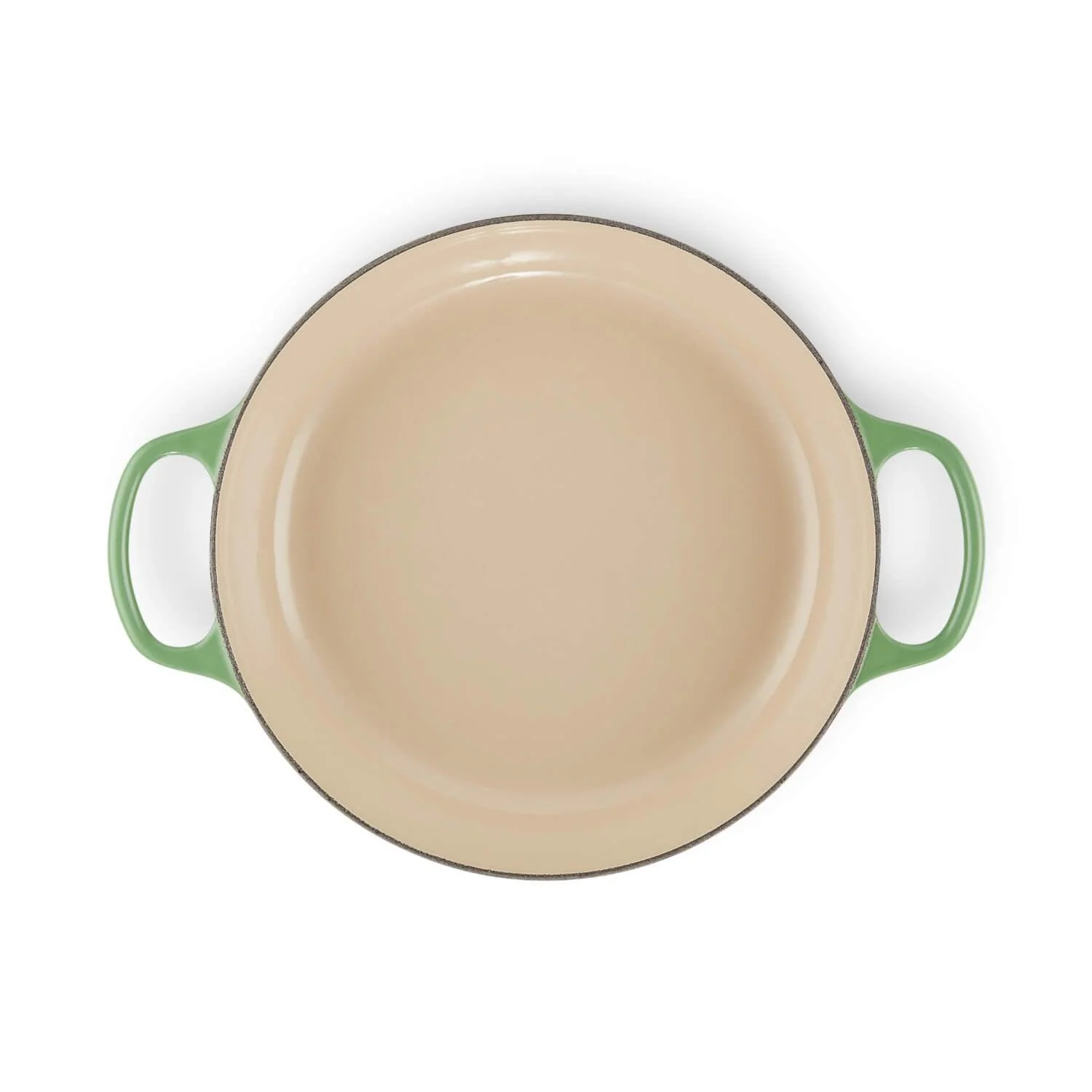 Le Creuset Signature Cast Iron 30cm Shallow Casserole  - Bamboo Green - Image 5