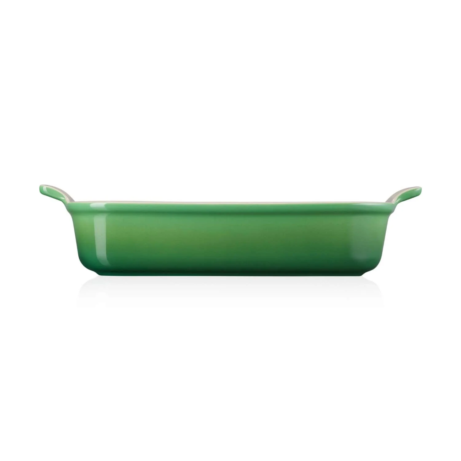 Le Creuset Stoneware Heritage 32cm Rectangular Deep Dish - Bamboo Green - Image 4