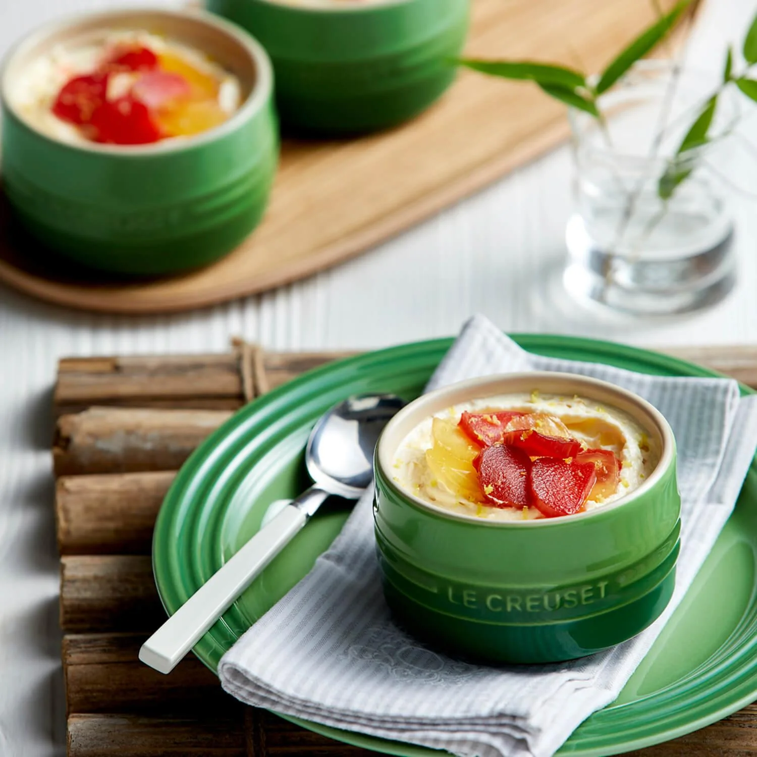 Le Creuset Stoneware Stackable Ramekins - Bamboo Green - Image 5