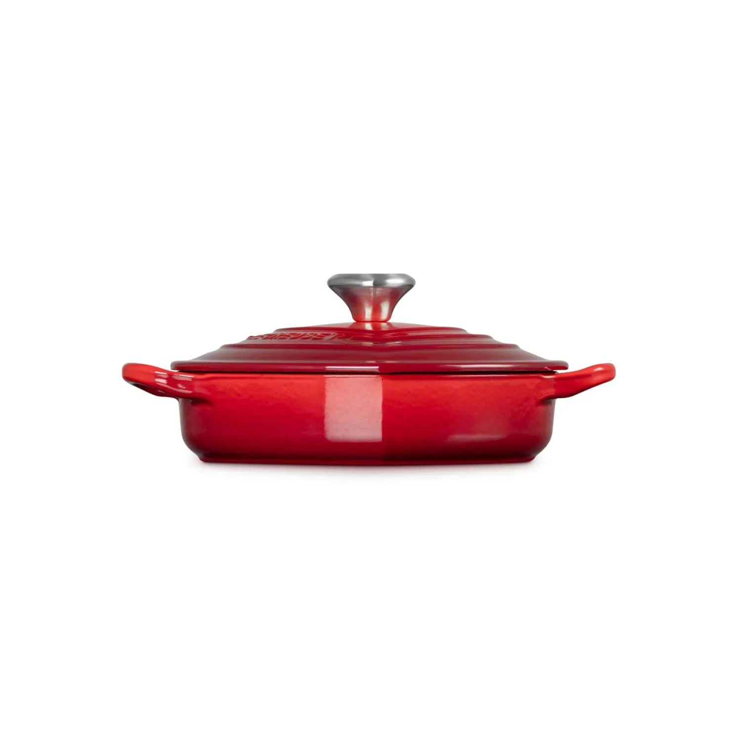 Le Creuset Cast Iron  Heart Shape Dish with Lid - Cerise - Image 2