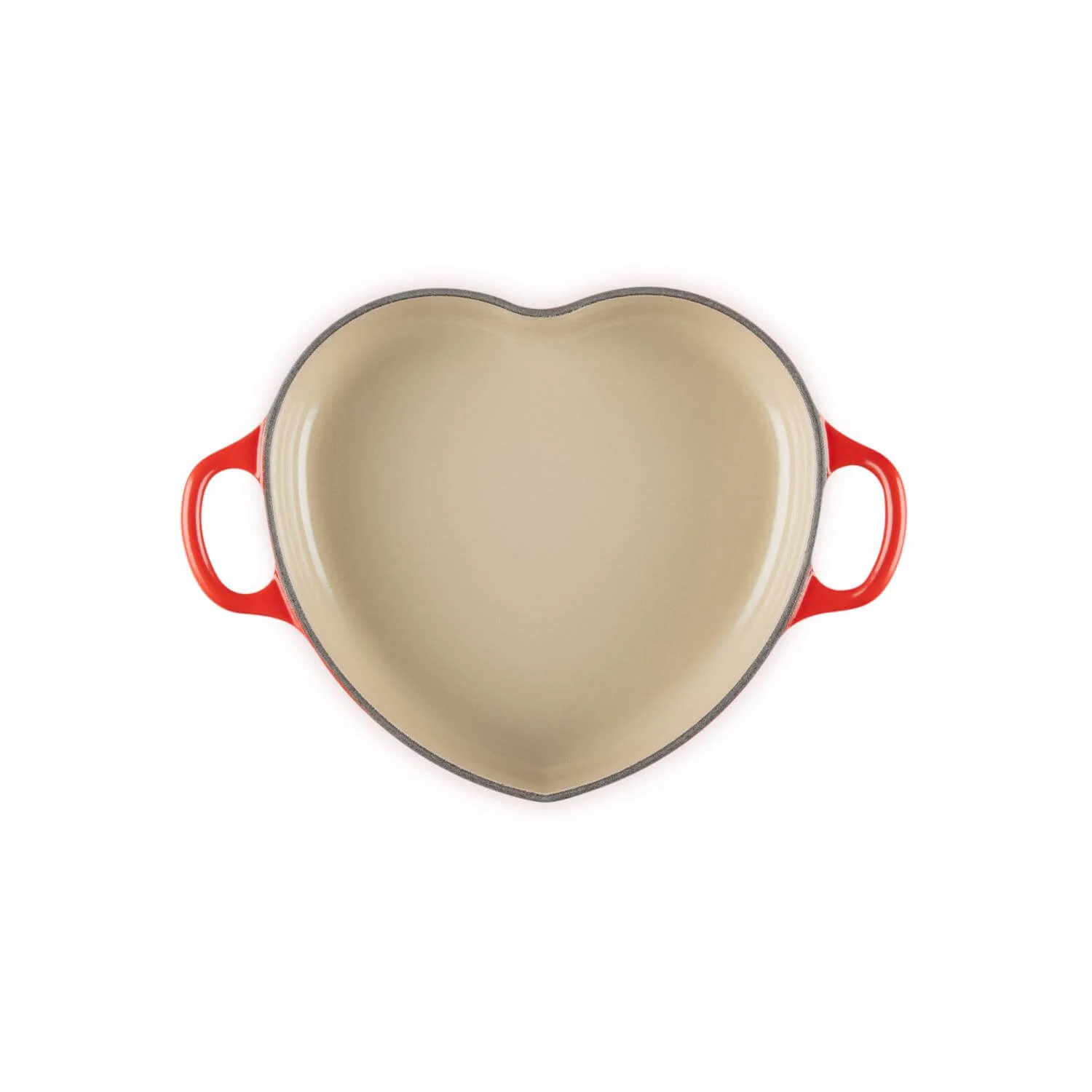 Le Creuset Cast Iron  Heart Shape Dish with Lid - Cerise - Image 4