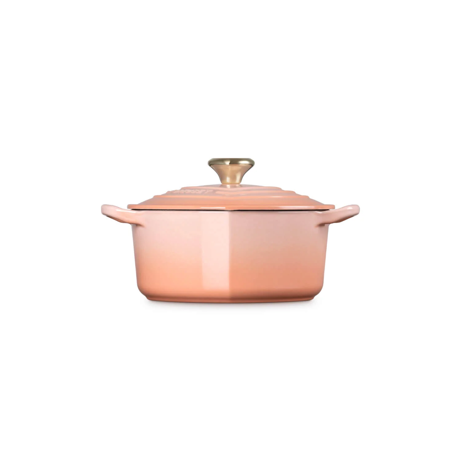 Le Creuset Cast Iron 20cm Heart Shaped Casserole - Peche - Image 2