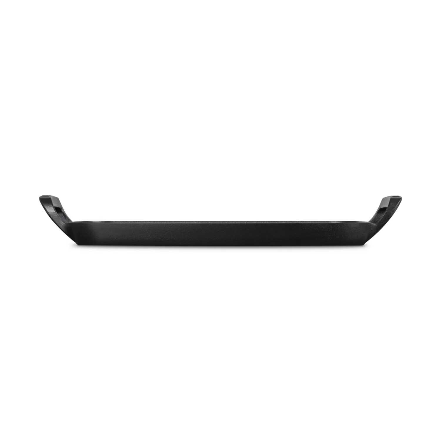 Le Creuset Cast Iron BBQ Outdoor 40cm Rectangular Griddle - Satin Black - Image 2