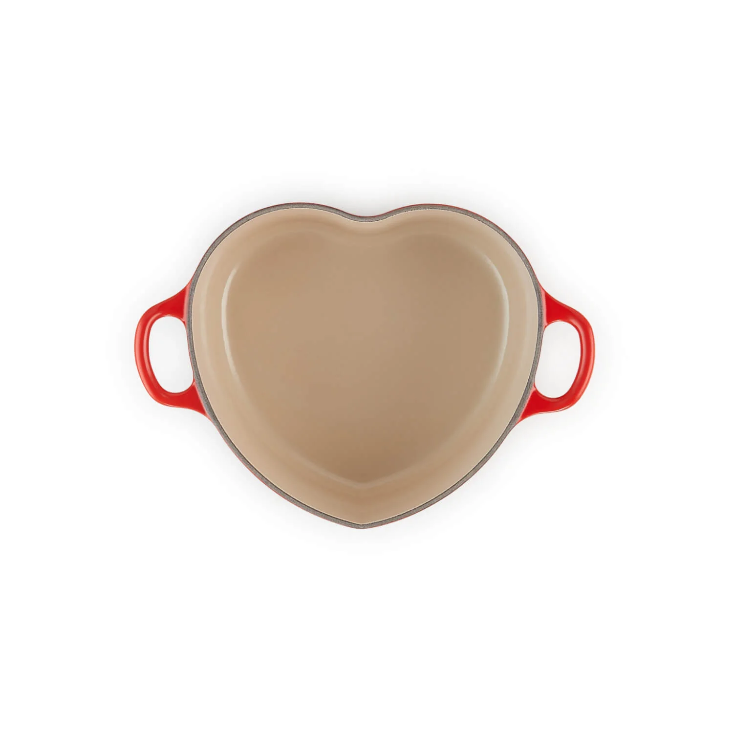 Le Creuset Cast Iron Heart Casserole with Stainless Steel Heart Knob - Cerise - Image 5