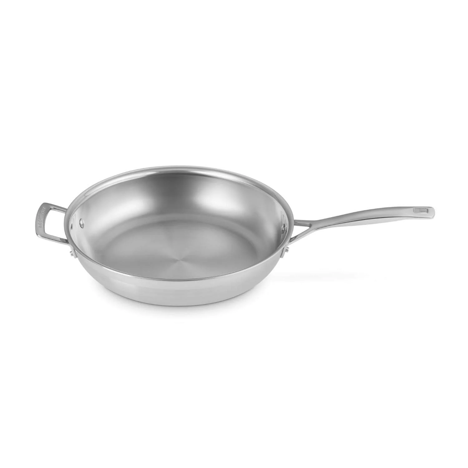Le Creuset Classic 3-Ply Stainless Steel 30cm Uncoated Frying Pan with Helper Handle - Image 4