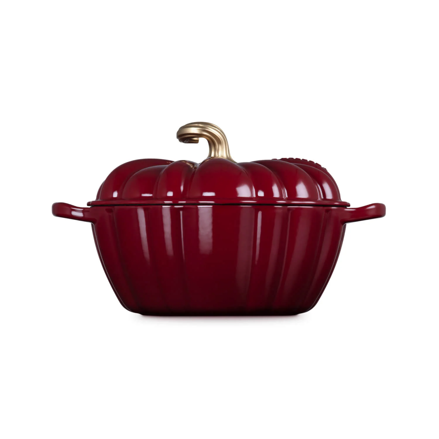 Le Creuset Halloween Signature Cast Iron 24cm Pumpkin Casserole - Garnet - Image 2
