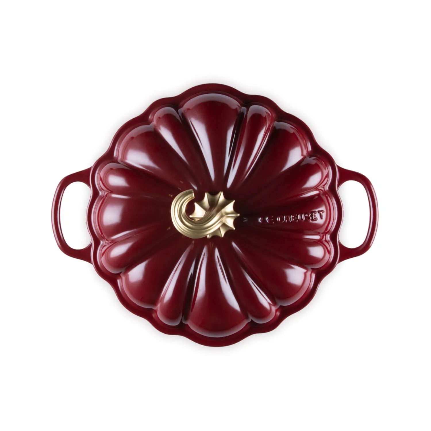 Le Creuset Halloween Signature Cast Iron 24cm Pumpkin Casserole - Garnet - Image 3