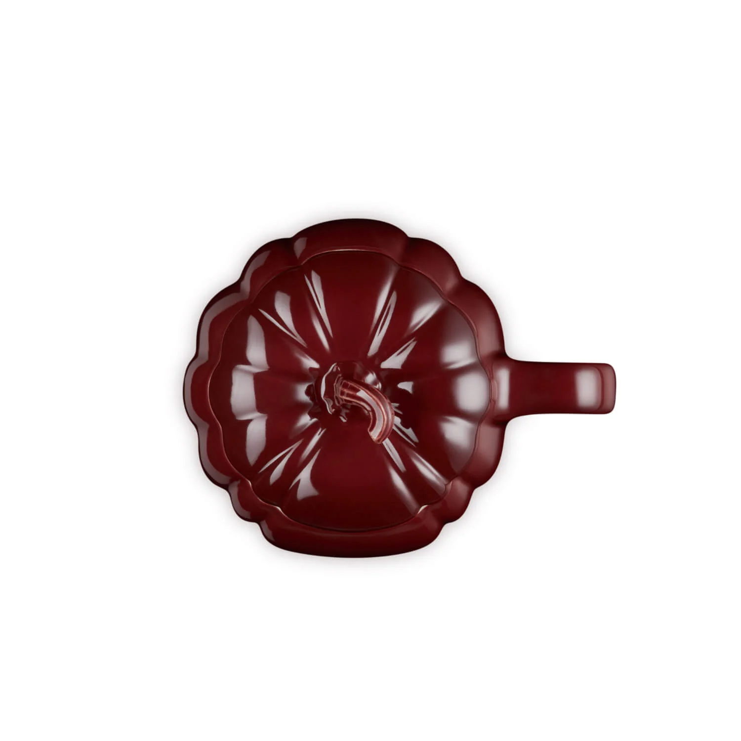 Le Creuset Halloween Stoneware 400ml Pumpkin Mug with Lid - Garnet - Image 3