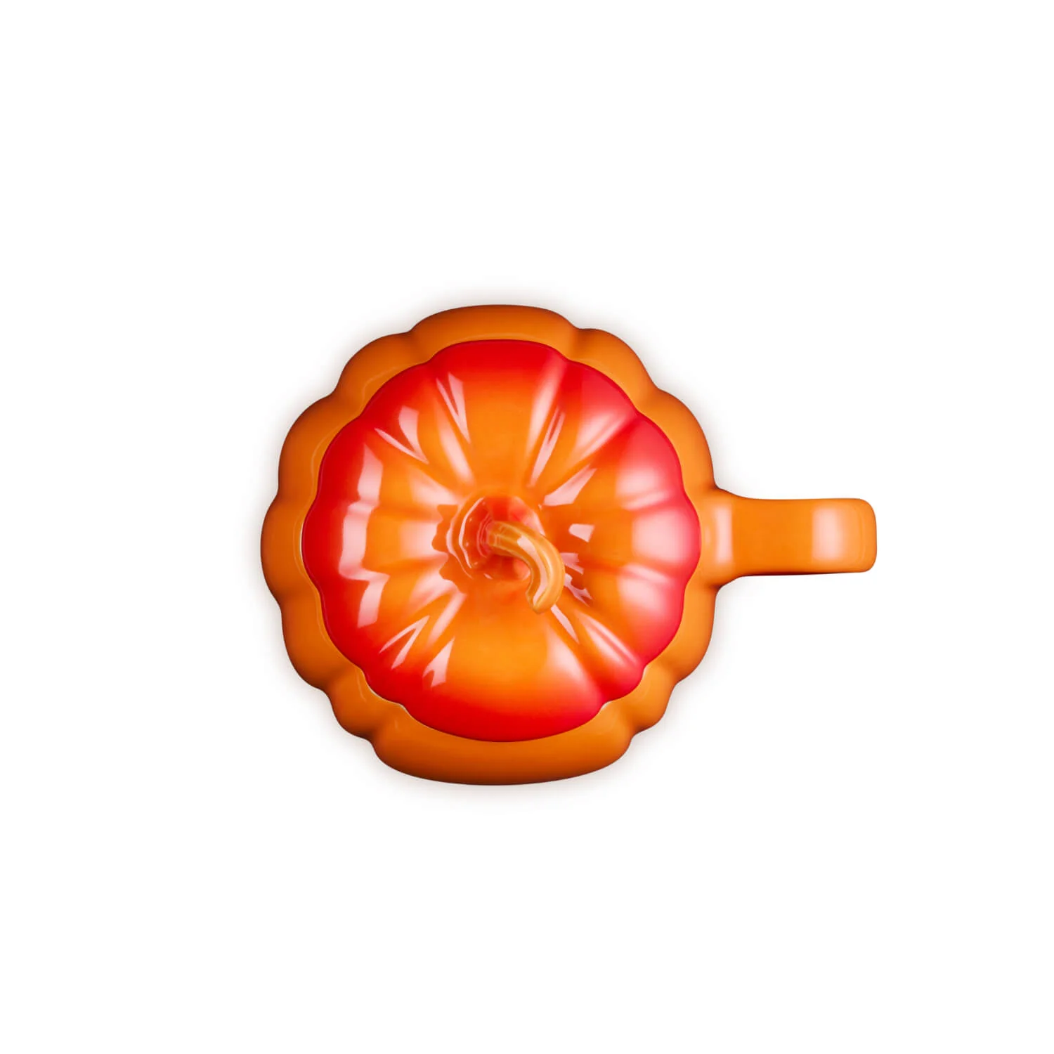 Le Creuset Halloween Stoneware 400ml Pumpkin Mug with Lid - Volcanic - Image 3