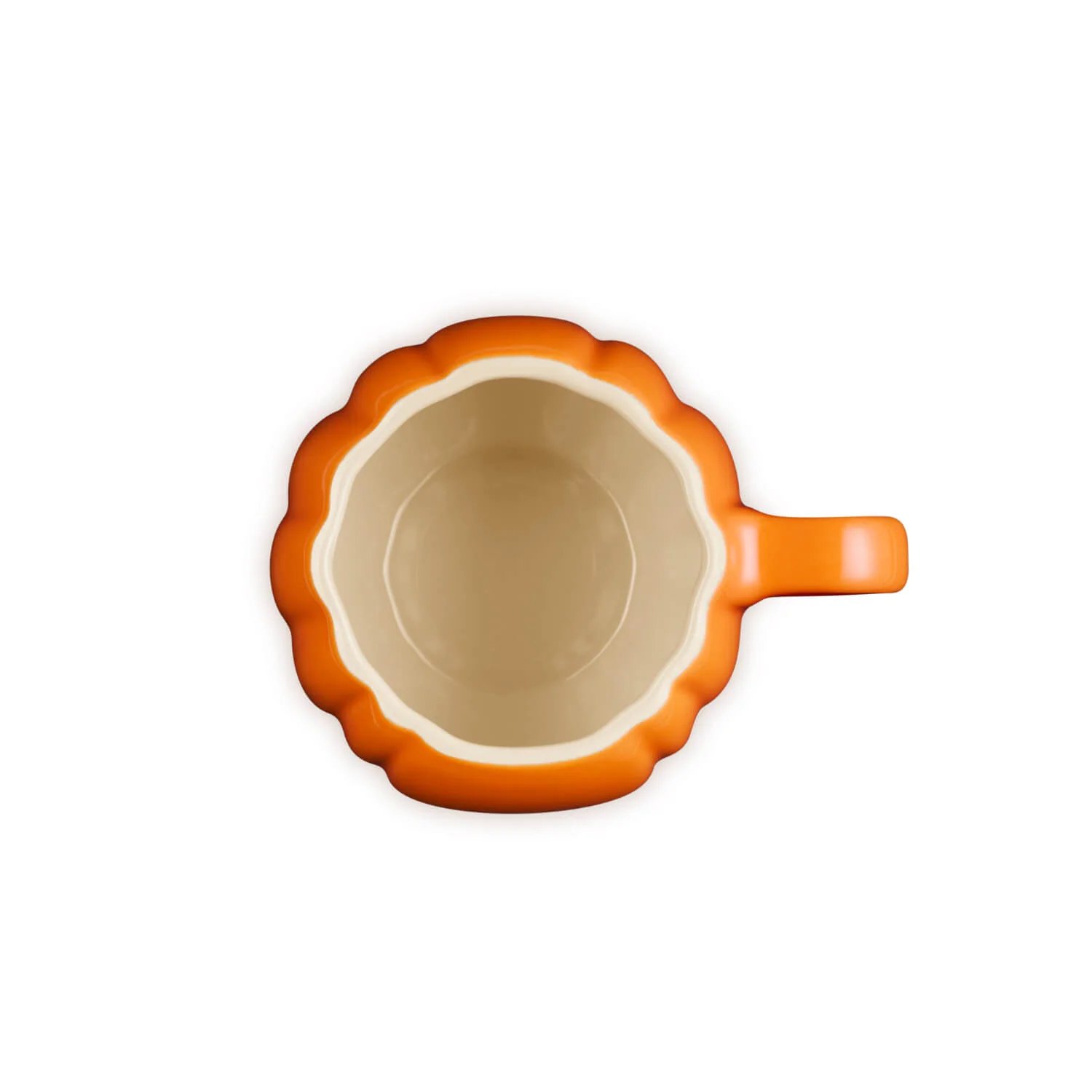 Le Creuset Halloween Stoneware 400ml Pumpkin Mug with Lid - Volcanic - Image 4