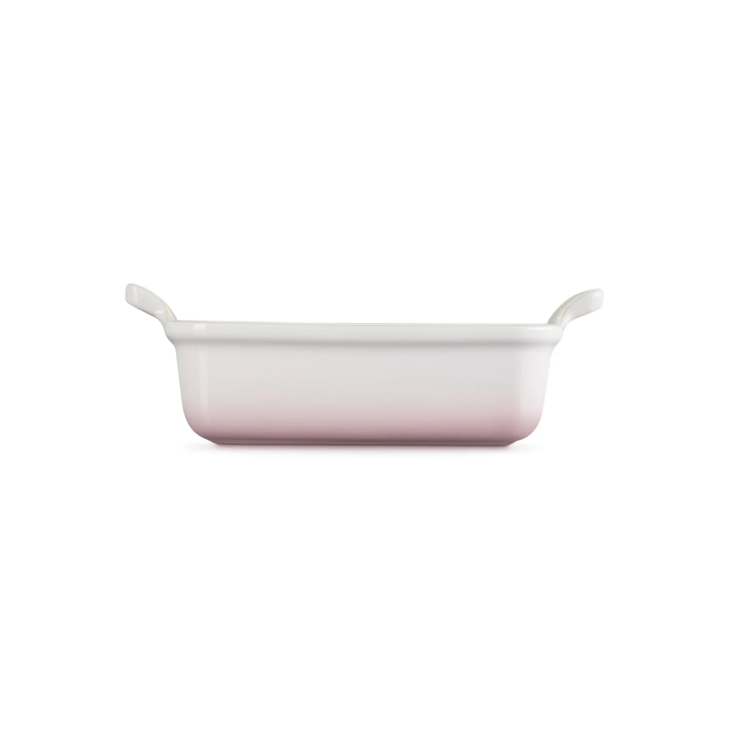Le Creuset Stoneware Heritage 19cm Rectangular Deep  Dish - Shell Pink - Image 2