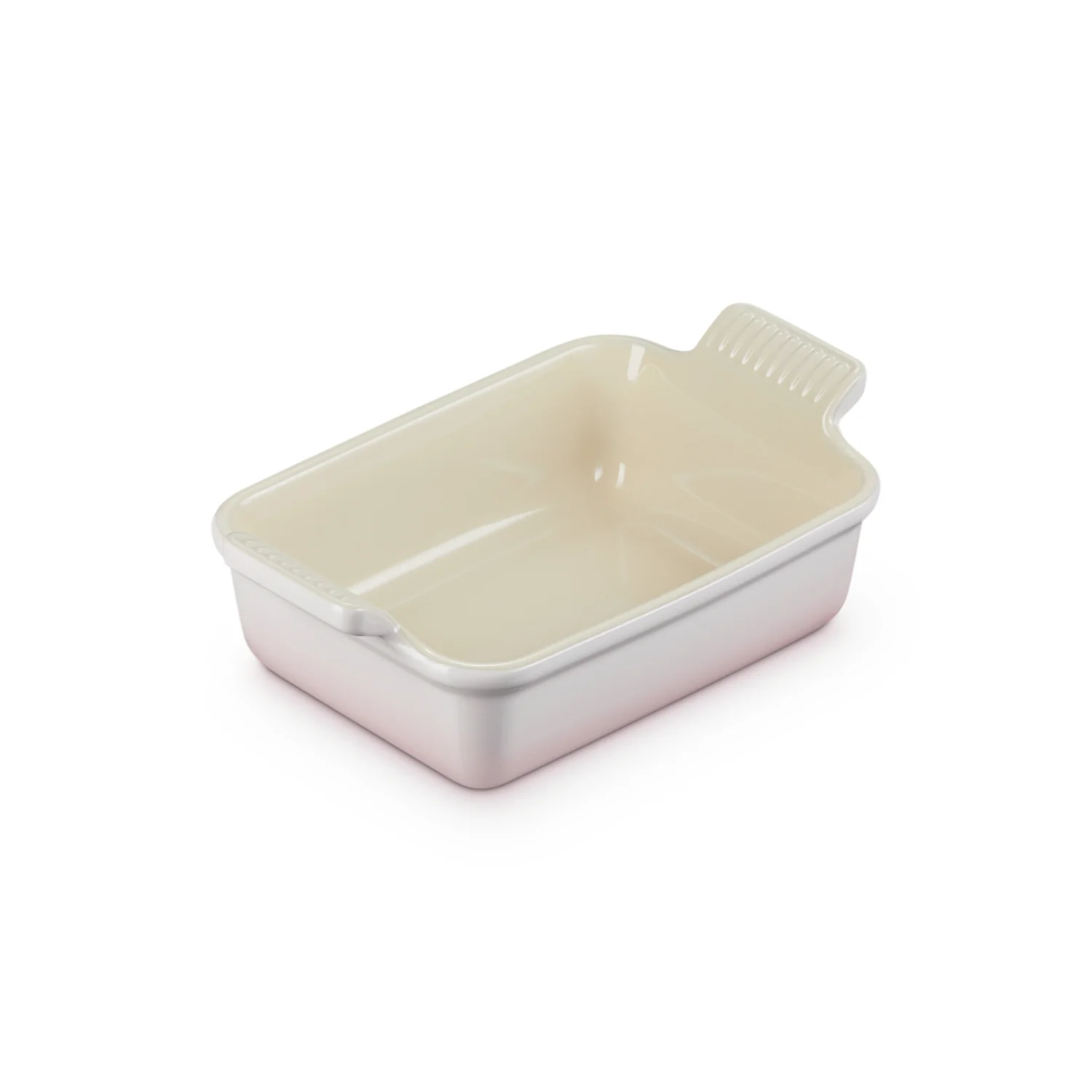 Le Creuset Stoneware Heritage 19cm Rectangular Deep  Dish - Shell Pink - Image 3