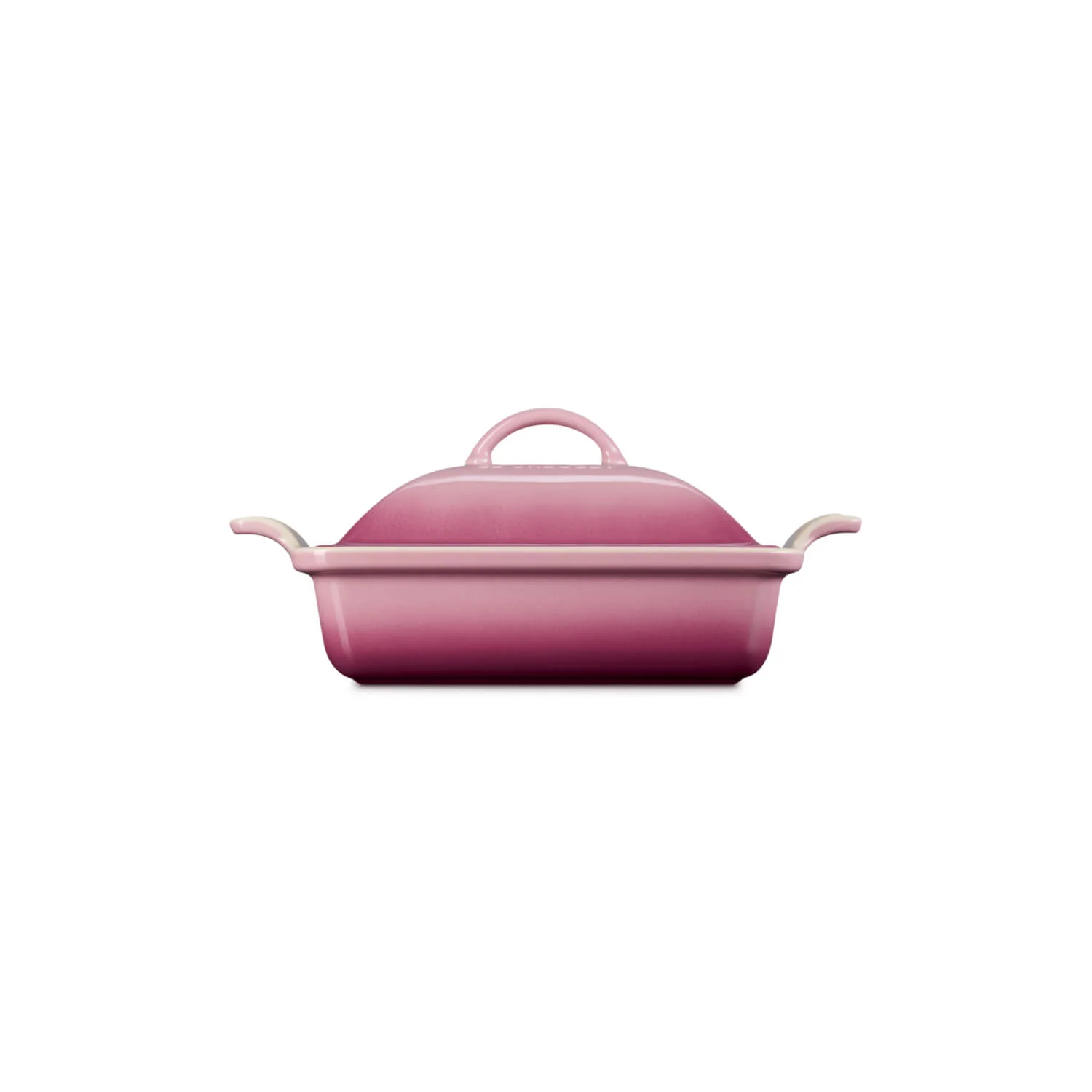 Le Creuset Heritage Stoneware 23cm Square Dish with Lid - Rose Quartz - Image 2