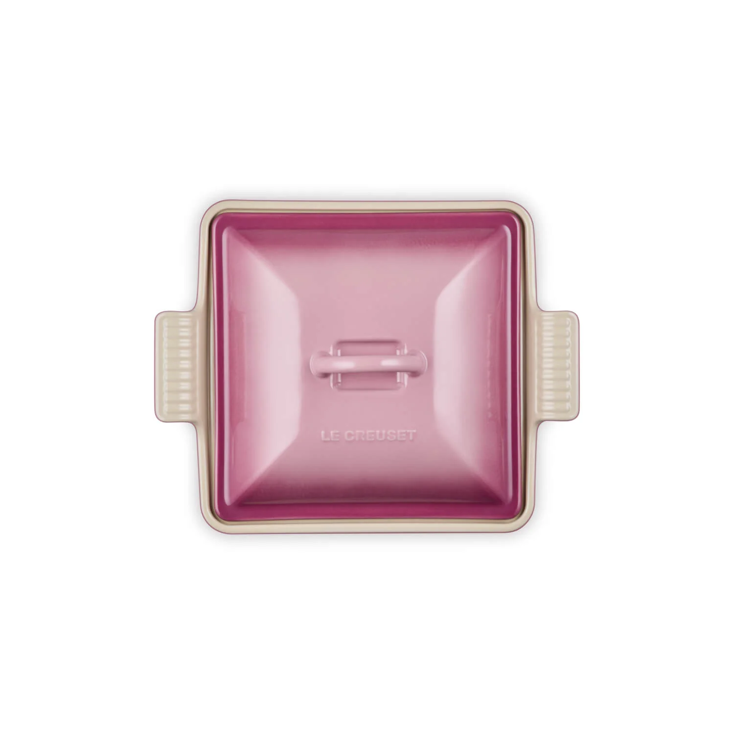 Le Creuset Heritage Stoneware 23cm Square Dish with Lid - Rose Quartz - Image 3