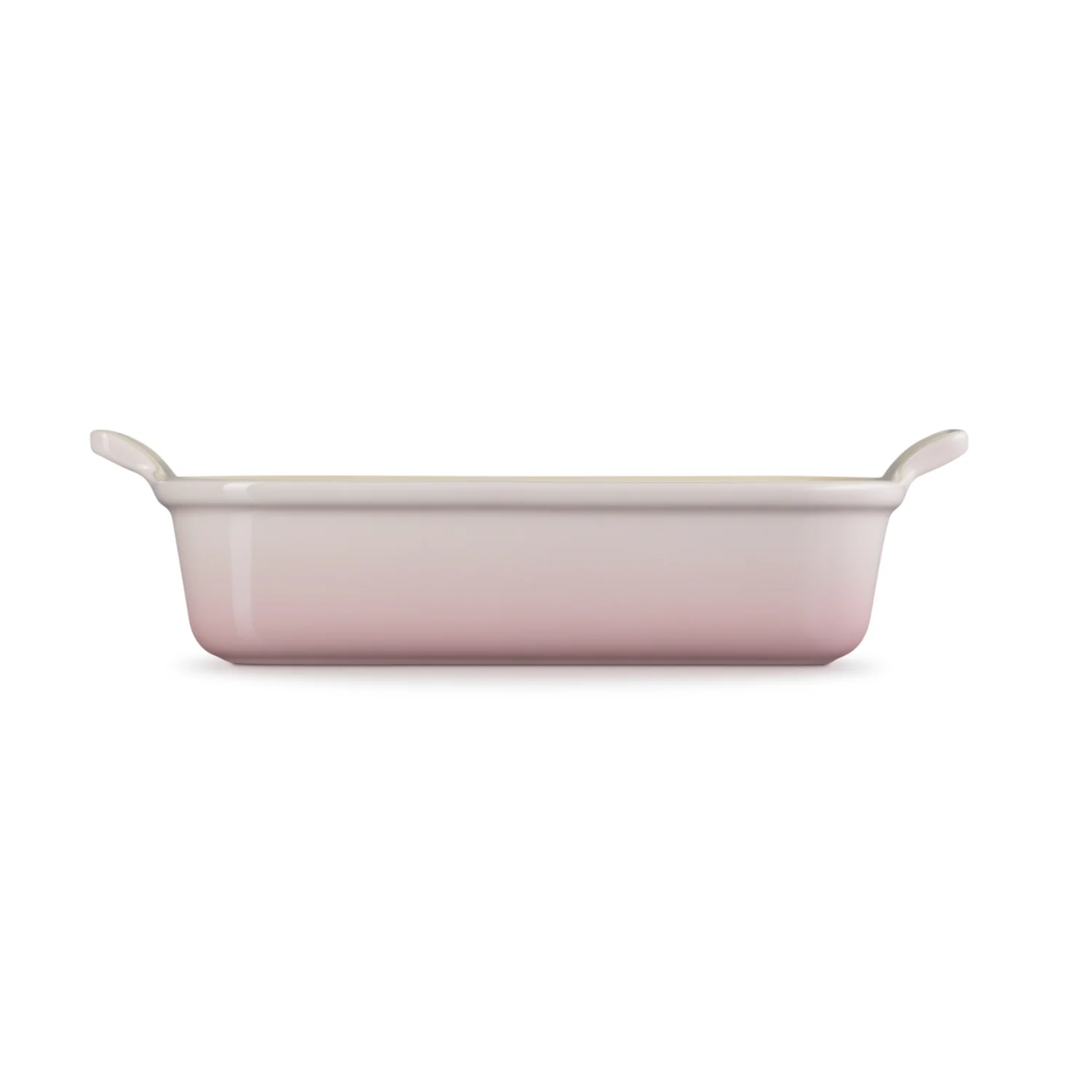 Le Creuset Stoneware Heritage 26cm Rectangular Deep Dish - Shell Pink - Image 2