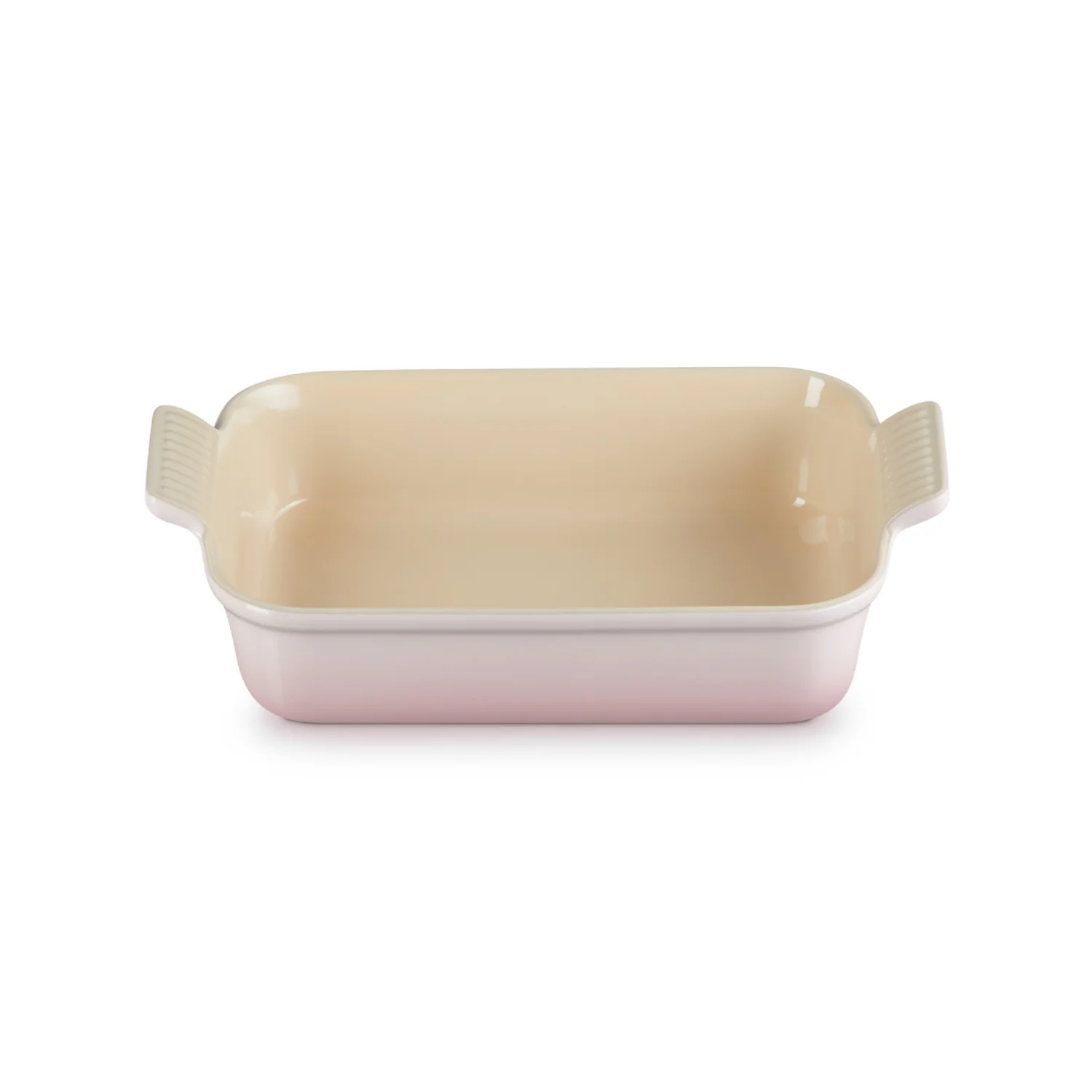 Le Creuset Stoneware Heritage 26cm Rectangular Deep Dish - Shell Pink - Image 3