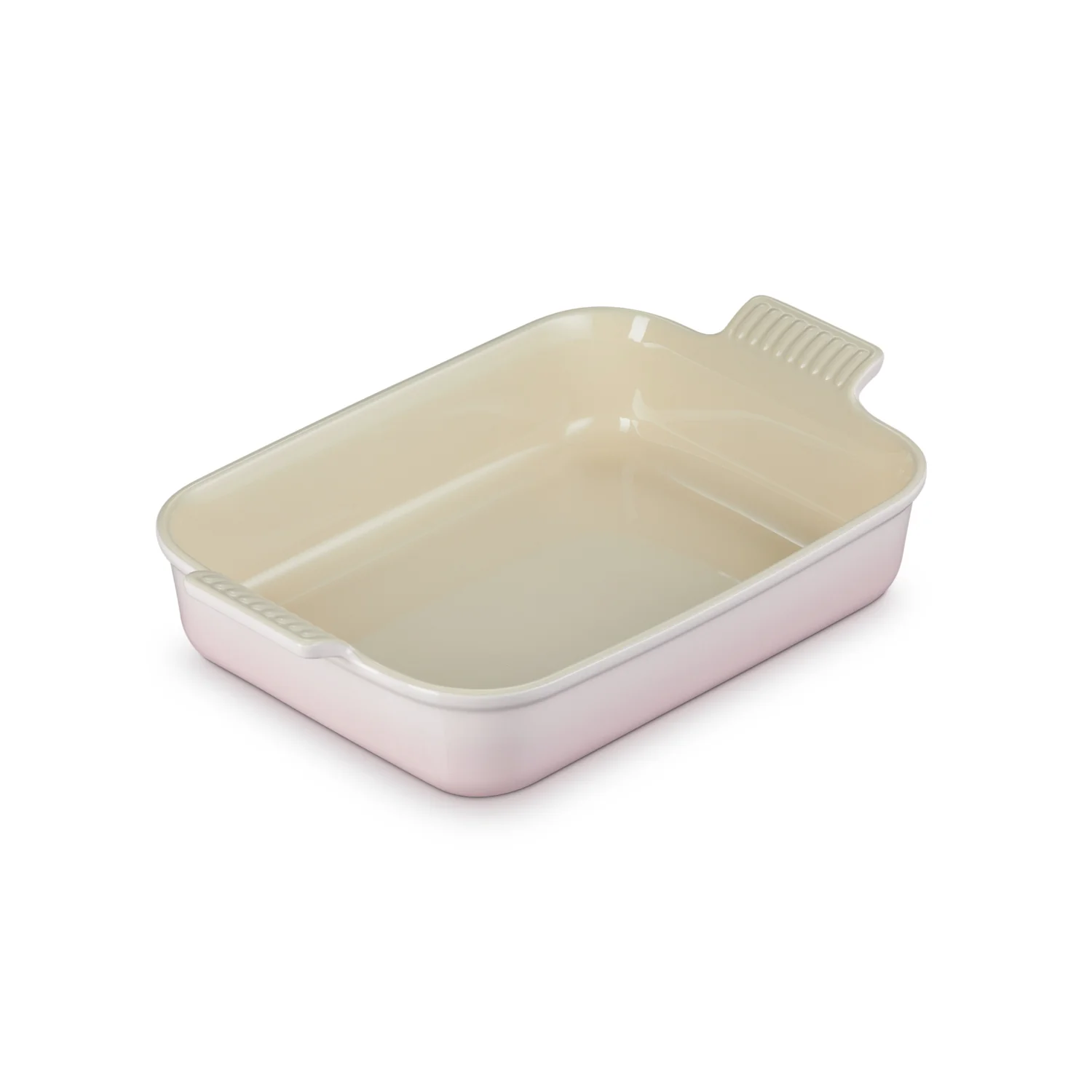 Le Creuset Stoneware Heritage 32cm Deep Rectangular Dish - Shell Pink - Image 3