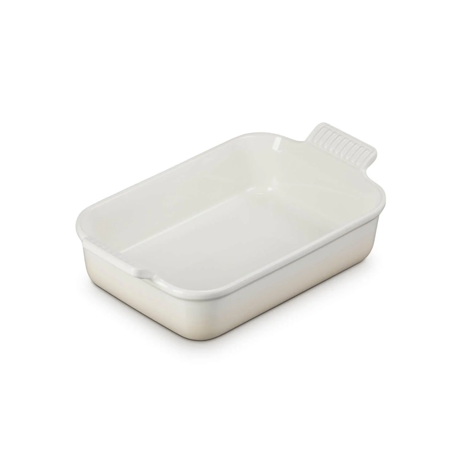 Le Creuset Stoneware Heritage 26cm Rectangular Deep Dish - Meringue - Image 3