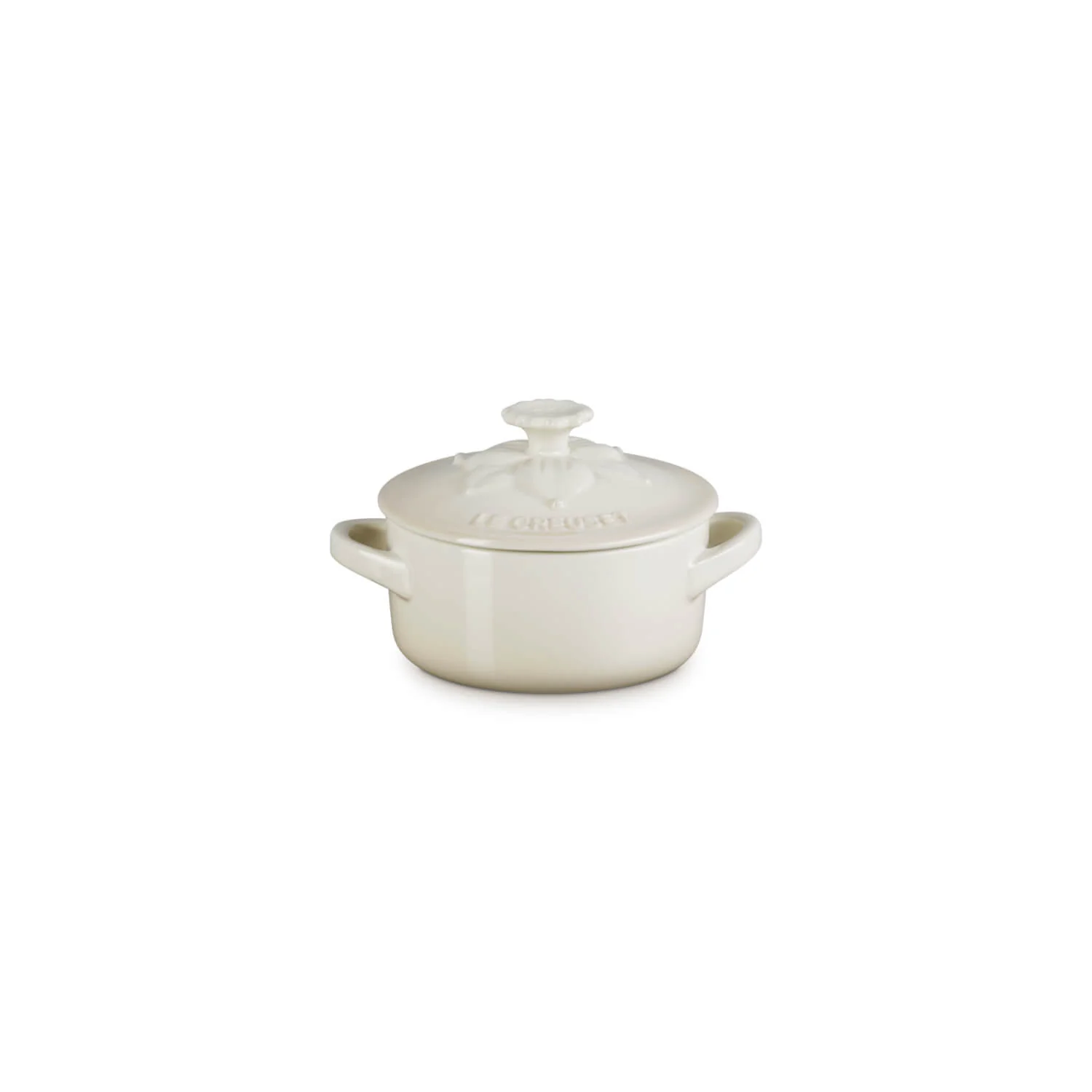 Le Creuset La Jardin Daffodil Stoneware Petite Round Casserole - Meringue - Image 5