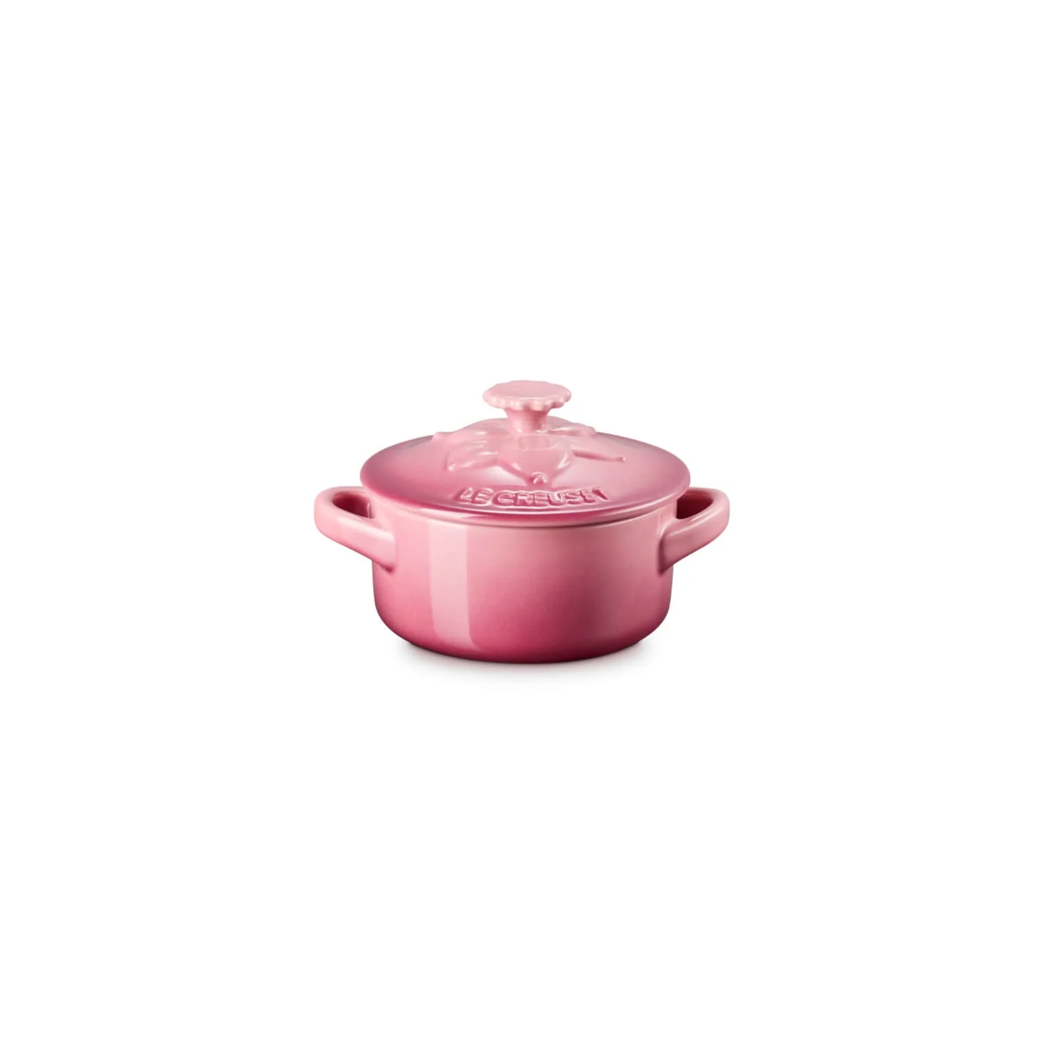 Le Creuset La Jardin Daffodil Stoneware Petite Round Casserole - Rose Quartz