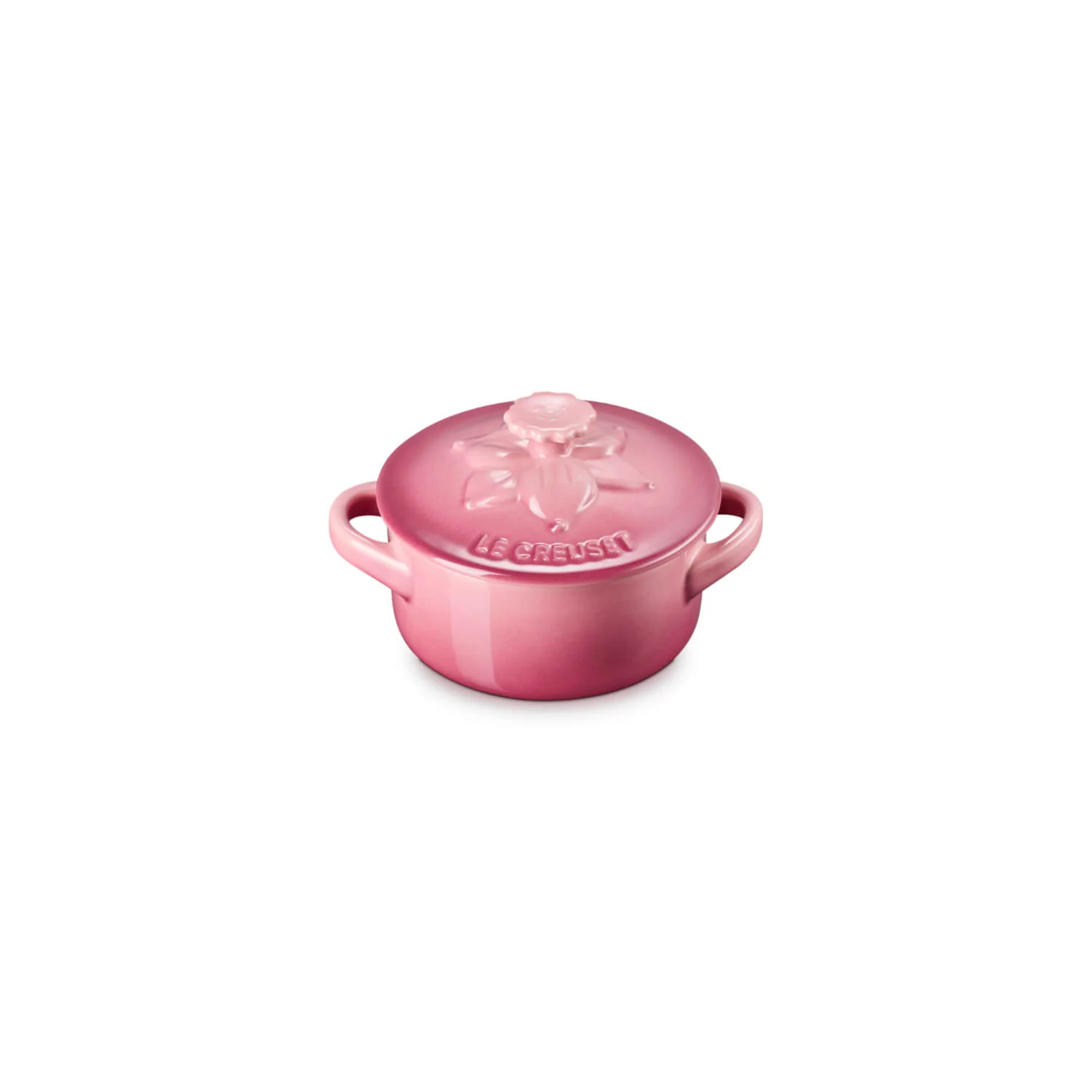 Le Creuset La Jardin Daffodil Stoneware Petite Round Casserole - Rose Quartz - Image 4