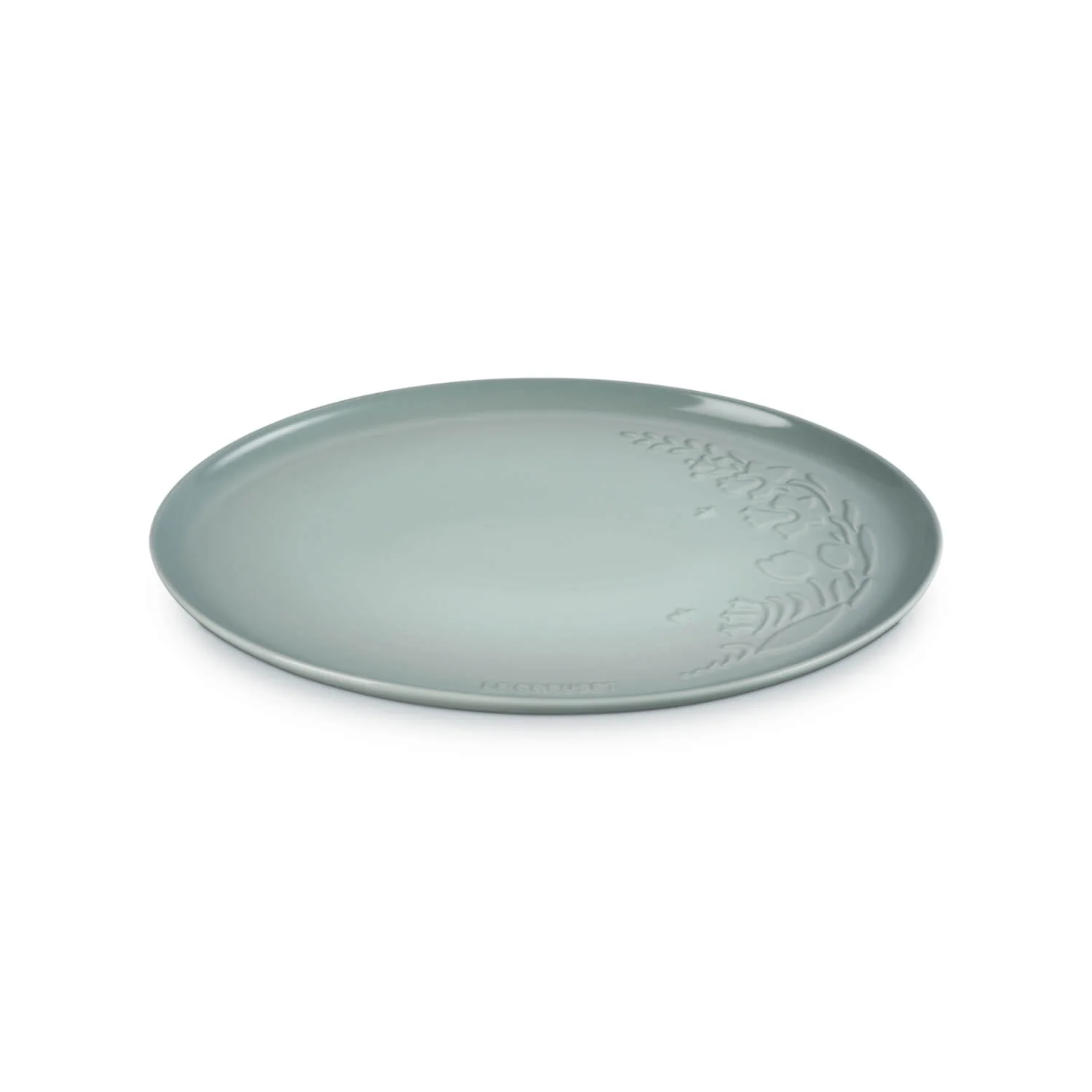 Le Creuset La Jardin Stoneware 36cm Oval Platter - Sea Salt - Image 4