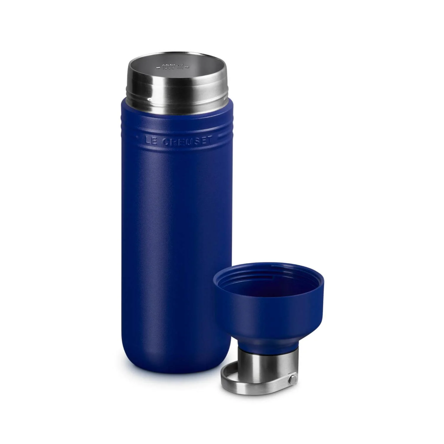 Le Creuset 'On The Go' 1-Litre Insulated Water Bottle - Azure - Image 2
