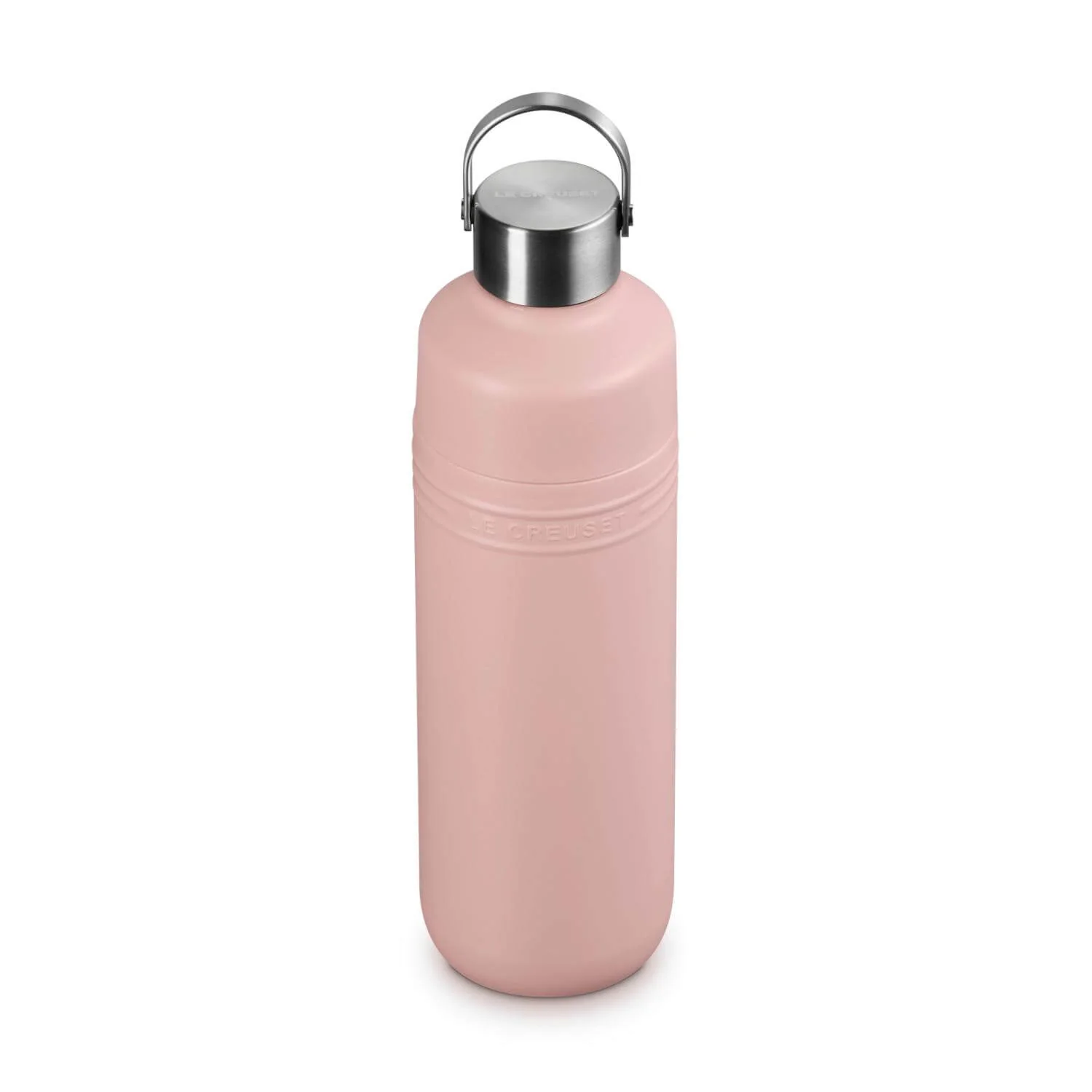 Le Creuset 'On The Go' 1-Litre Insulated Water Bottle - Shell Pink - Image 4