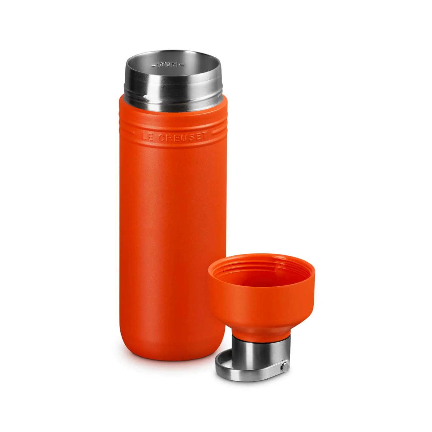 Le Creuset 'On The Go' 1-Litre Insulated Water Bottle - Volcanic - Image 2