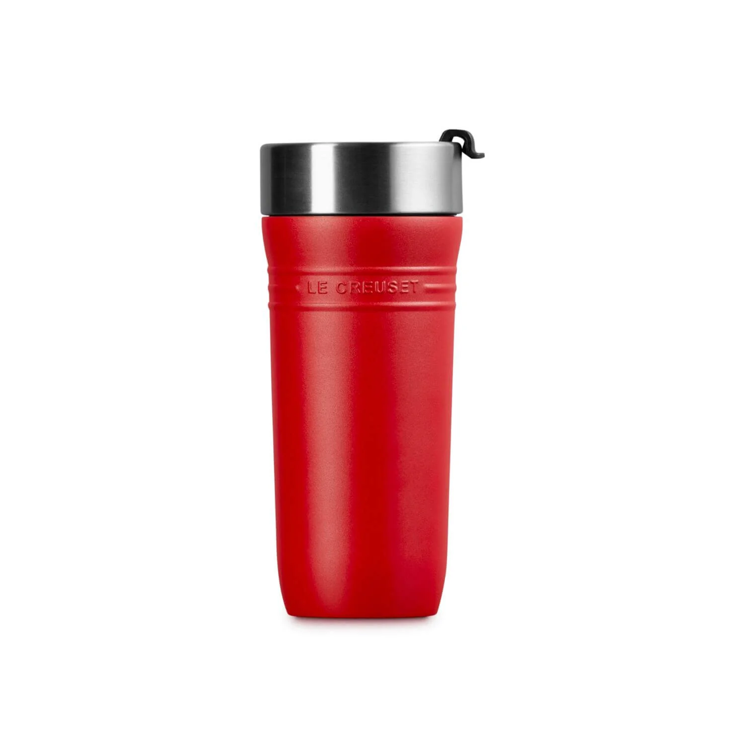 Le Creuset 'On The Go' 350ml Insulated Travel Mug - Cerise - Image 2