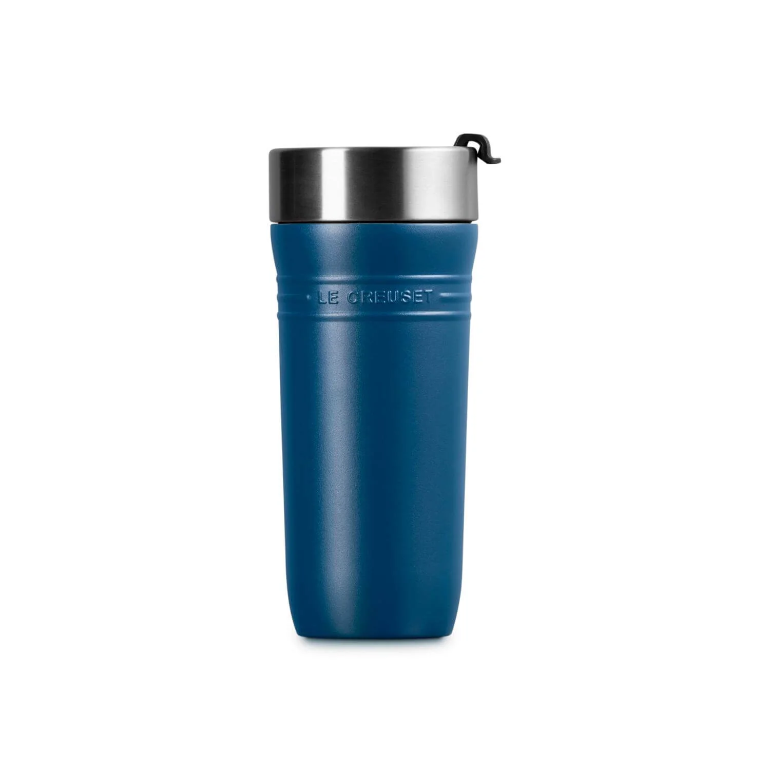 Le Creuset 'On The Go' 350ml Insulated Travel Mug - Deep Teal - Image 2