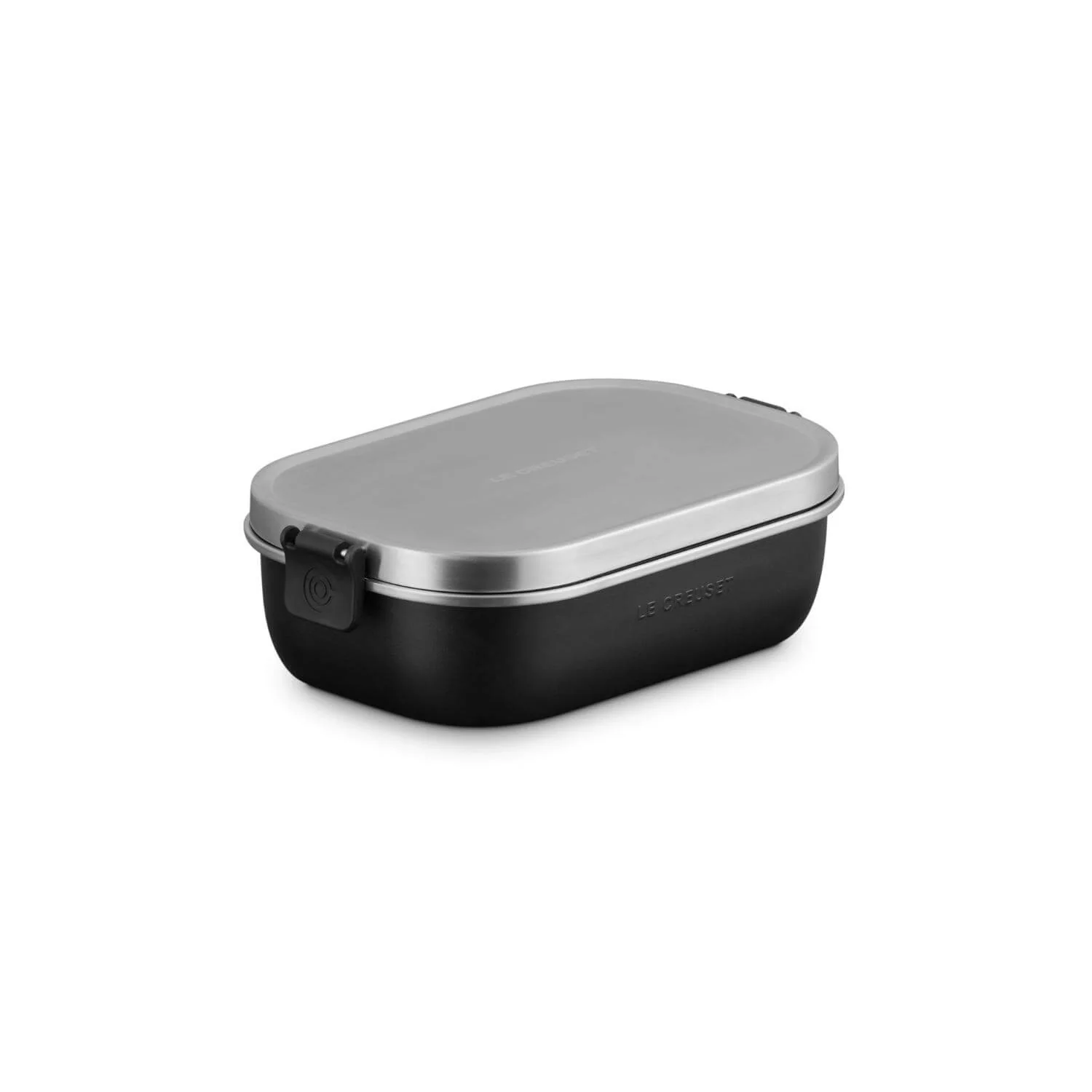 Le Creuset 'On The Go' Stainless Steel 900ml Rectangular Lunch Box - Satin Black - Image 5