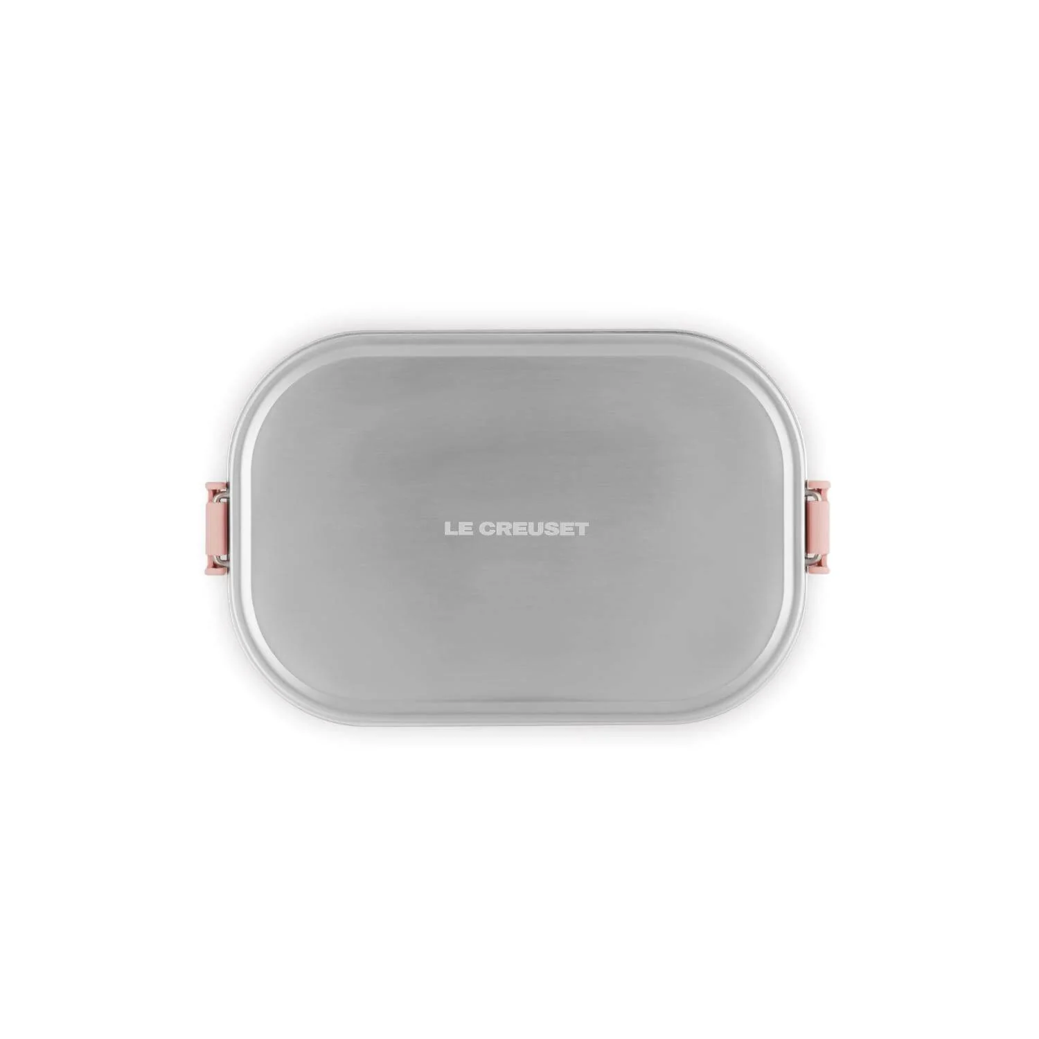 Le Creuset 'On The Go' Stainless Steel 900ml Rectangular Lunch Box - Shell Pink - Image 4