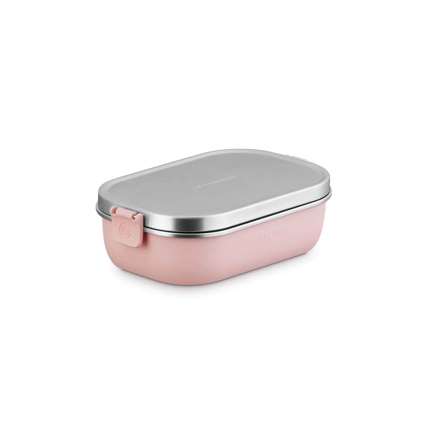 Le Creuset 'On The Go' Stainless Steel 900ml Rectangular Lunch Box - Shell Pink - Image 5