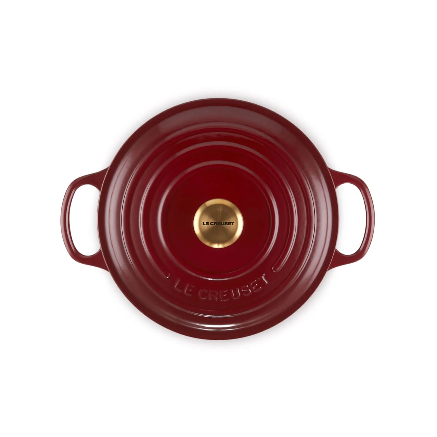 Le Creuset Signature Cast Iron 22cm Round Casserole - Garnet - Image 3