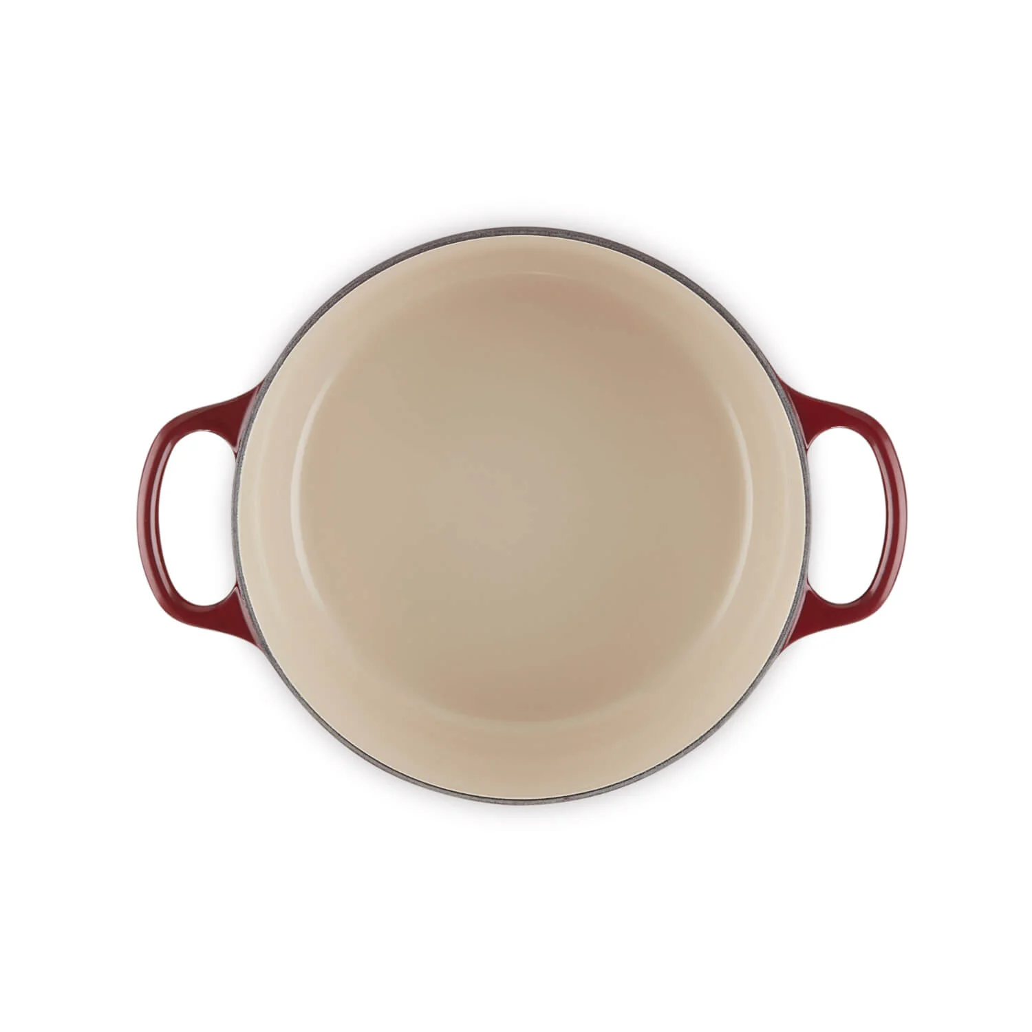 Le Creuset Signature Cast Iron 22cm Round Casserole - Garnet - Image 4