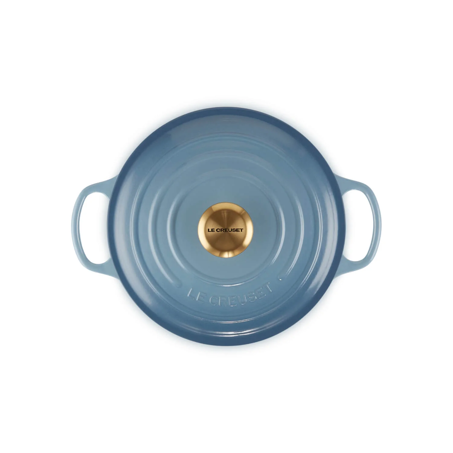 Le Creuset Signature Cast Iron 24cm Round Casserole - Chambray - Image 3