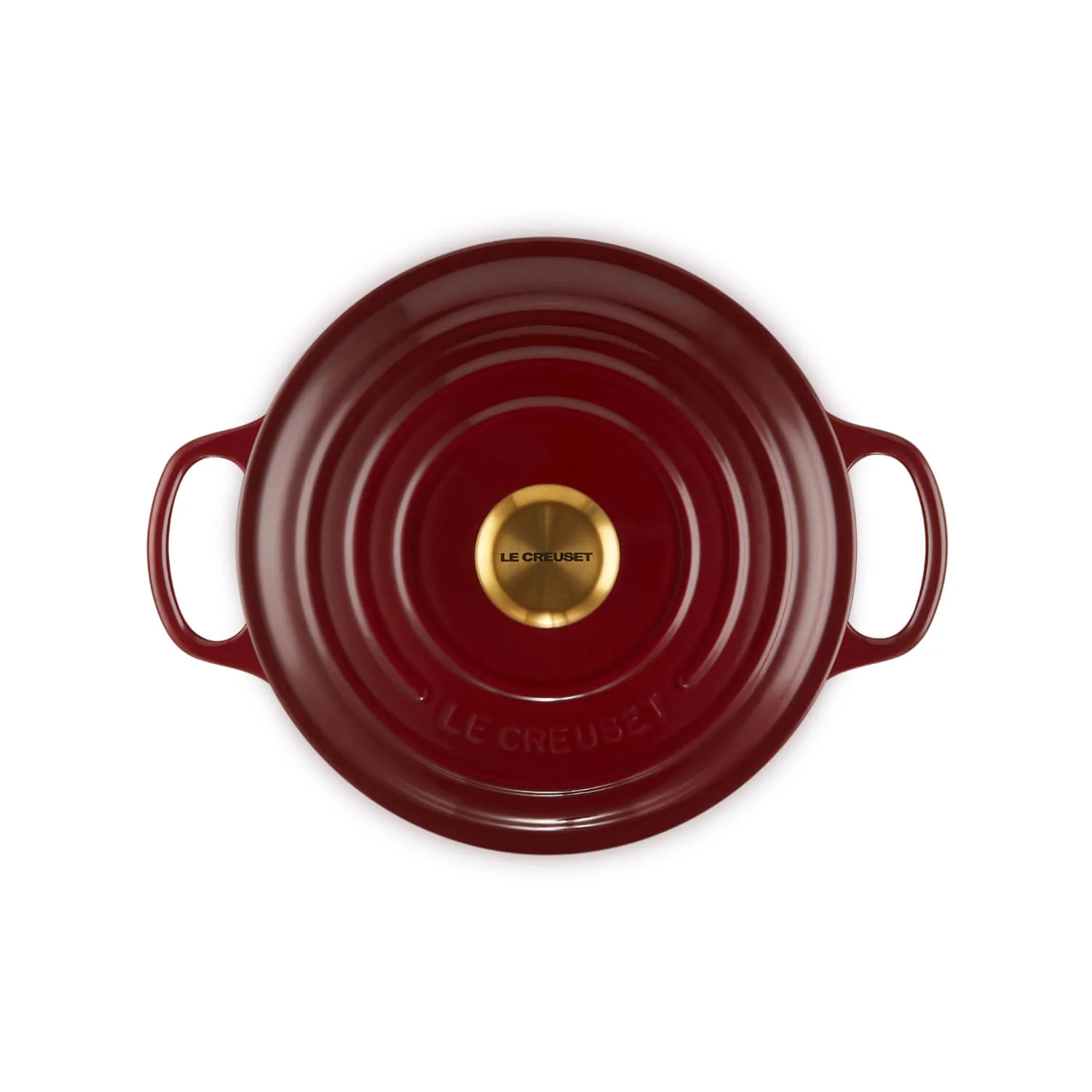 Le Creuset Signature Cast Iron 24cm Round Casserole - Garnet - Image 3