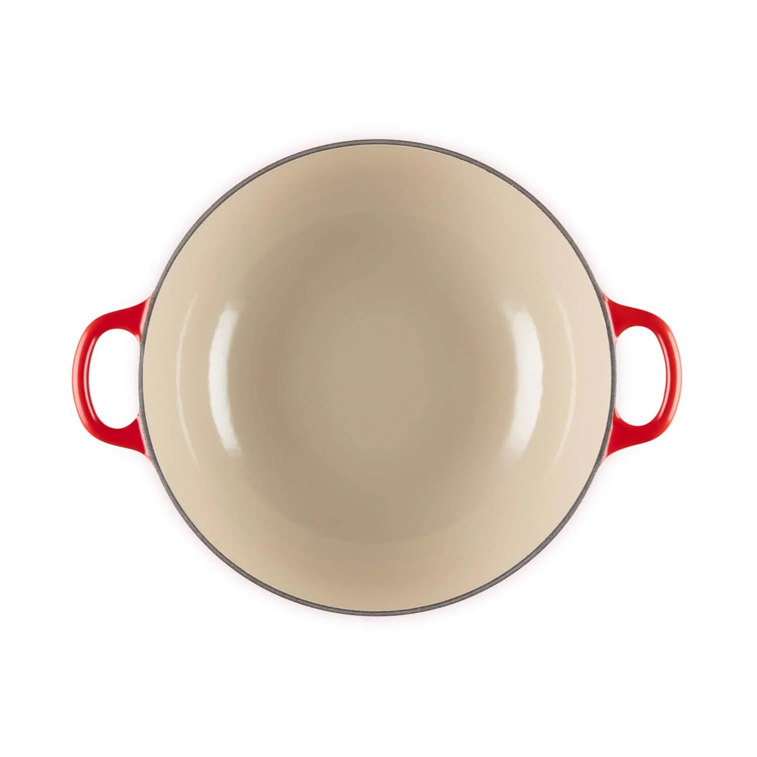 Le Creuset Holly Signature Cast Iron 26cm Soup Pot - Cerise - Image 4