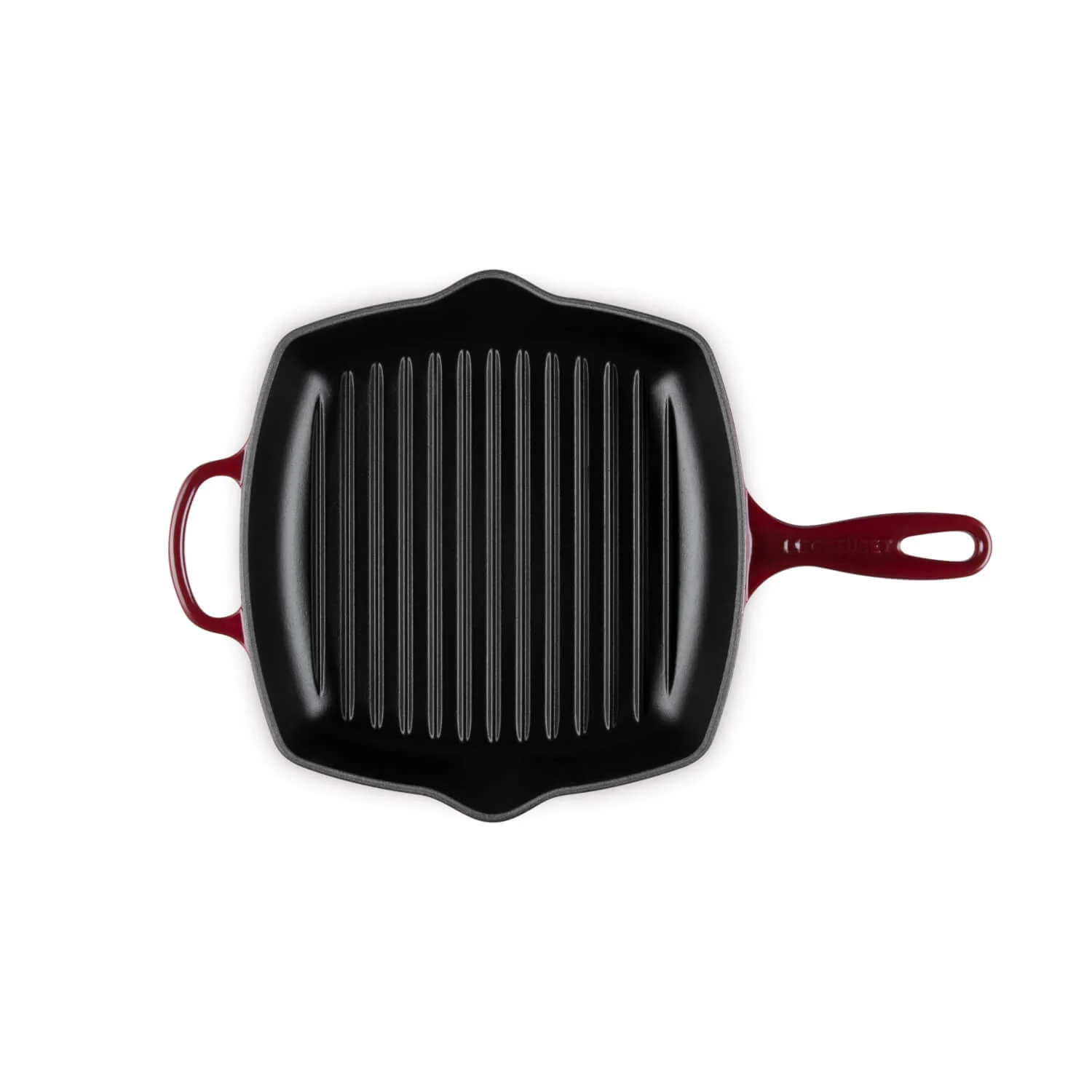 Le Creuset Signature 26cm Cast Iron Square Grillit - Garnet - Image 3