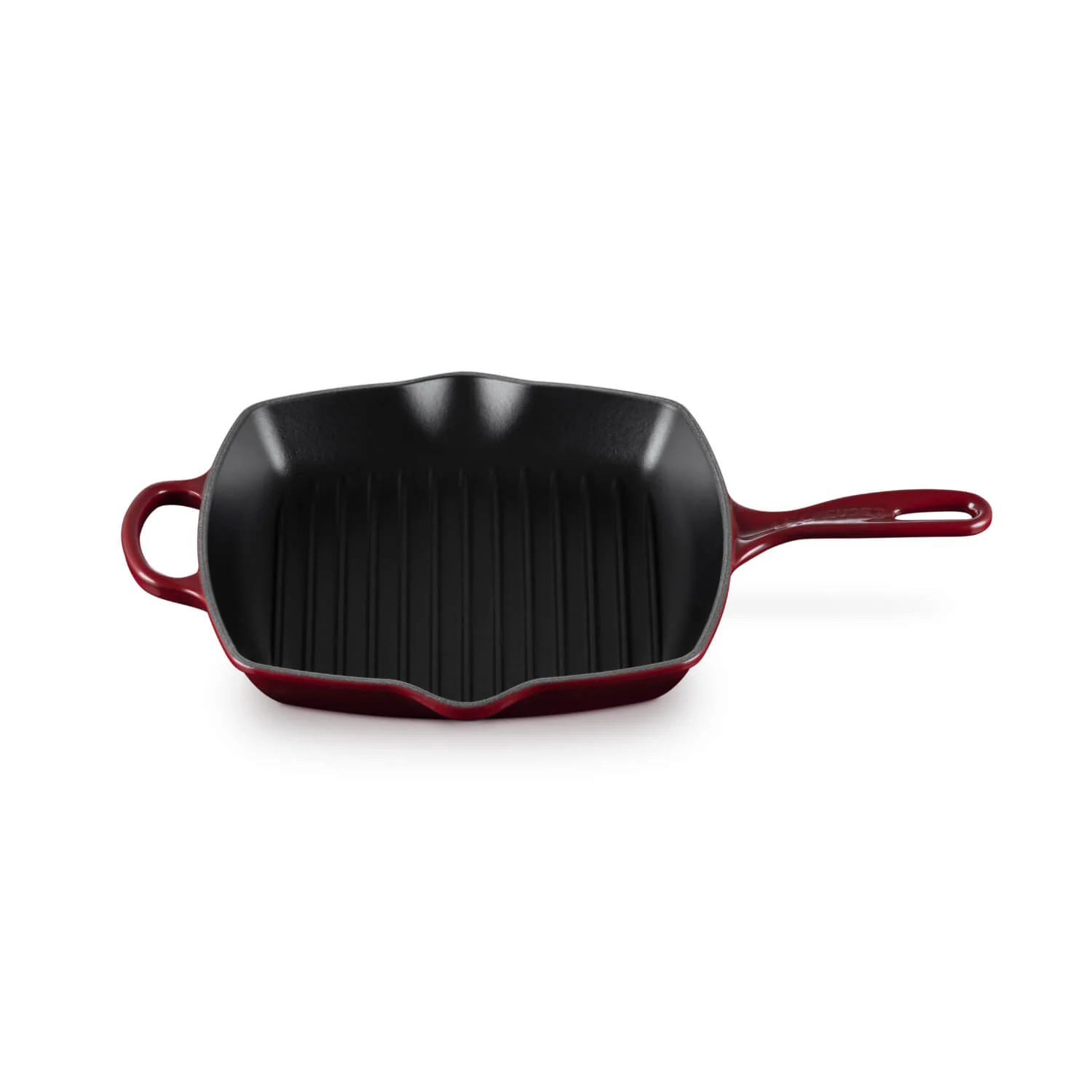 Le Creuset Signature 26cm Cast Iron Square Grillit - Garnet - Image 4