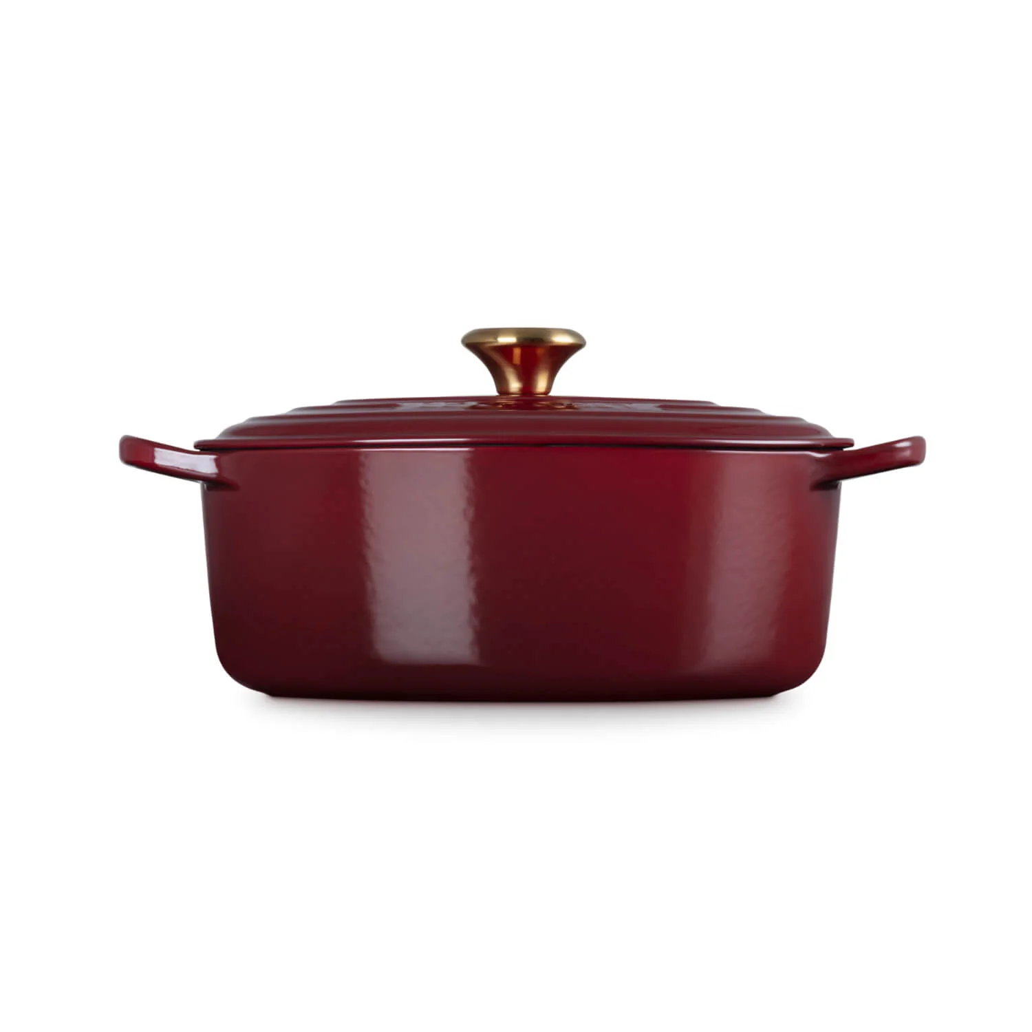 Le Creuset Signature Cast Iron 27cm Oval Casserole - Garnet - Image 2