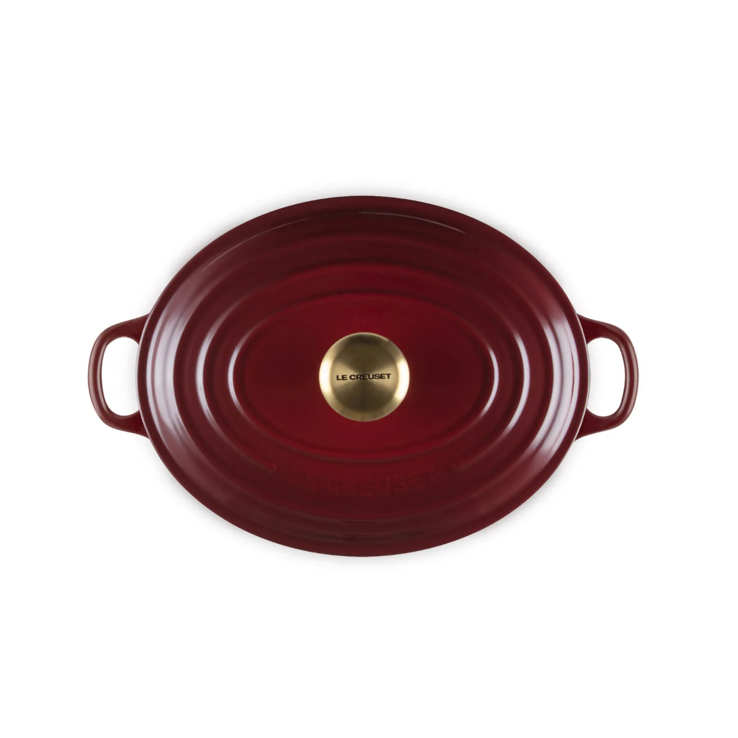 Le Creuset Signature Cast Iron 27cm Oval Casserole - Garnet - Image 3