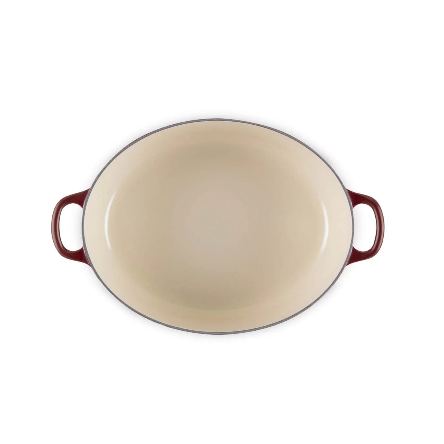 Le Creuset Signature Cast Iron 27cm Oval Casserole - Garnet - Image 4