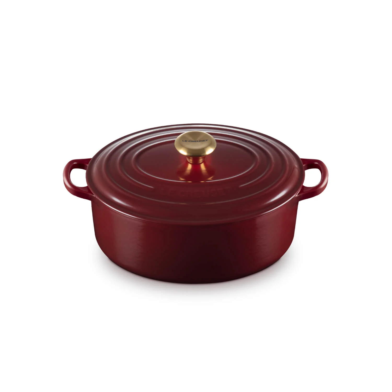Le Creuset Signature Cast Iron 27cm Oval Casserole - Garnet - Image 5