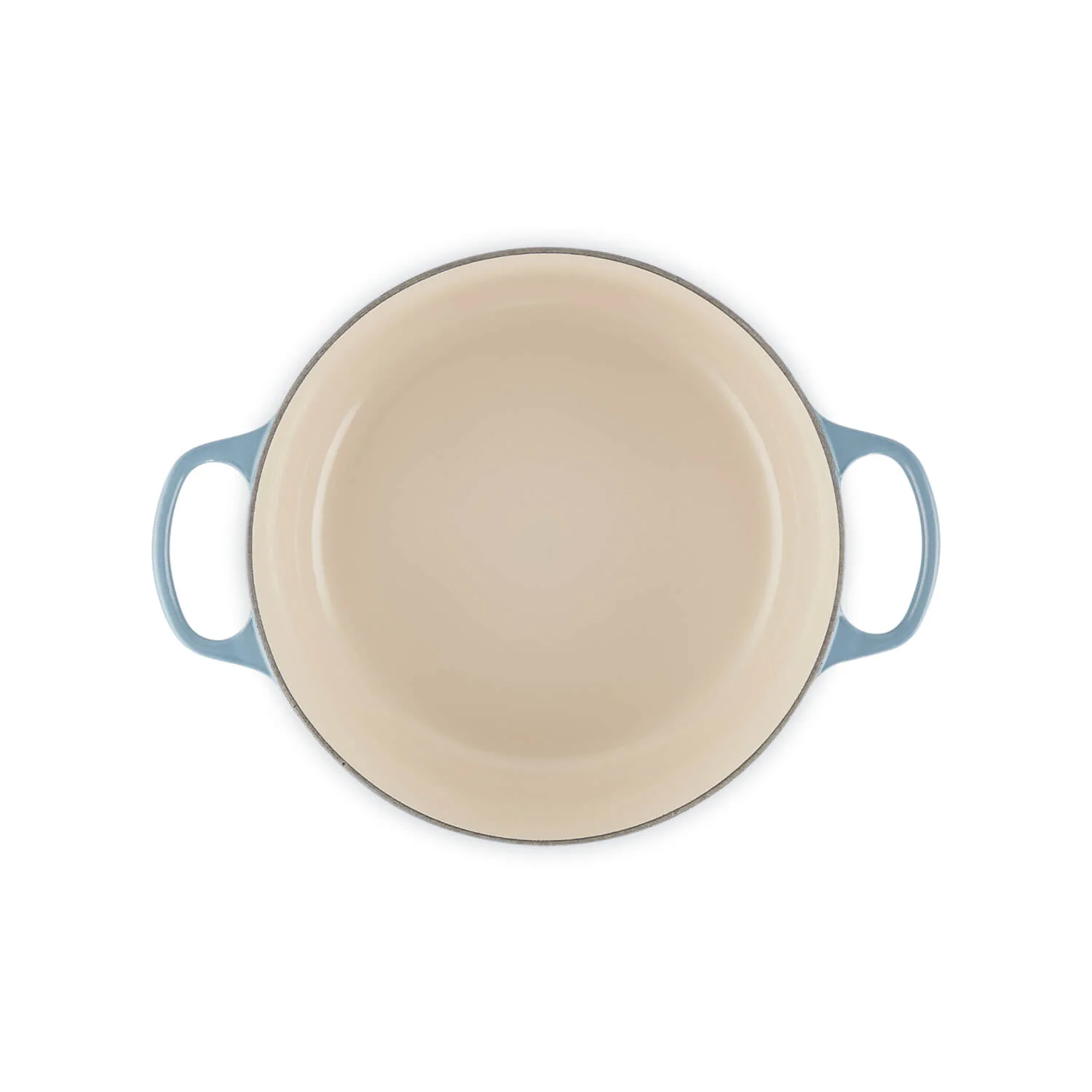 Le Creuset Signature Cast Iron 28cm Round Casserole - Chambray - Image 4
