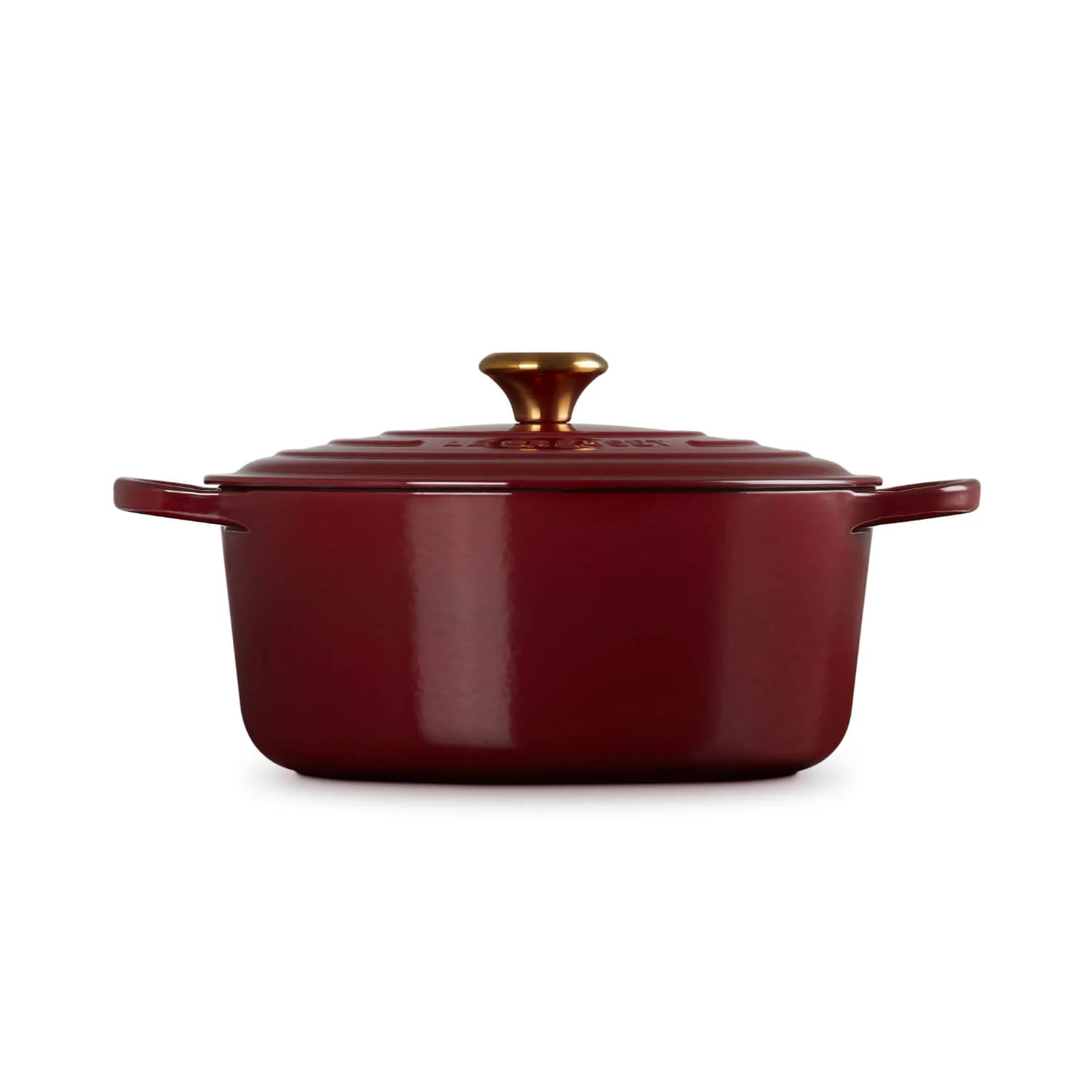 Le Creuset Signature Cast Iron 28cm Round Casserole - Garnet - Image 2