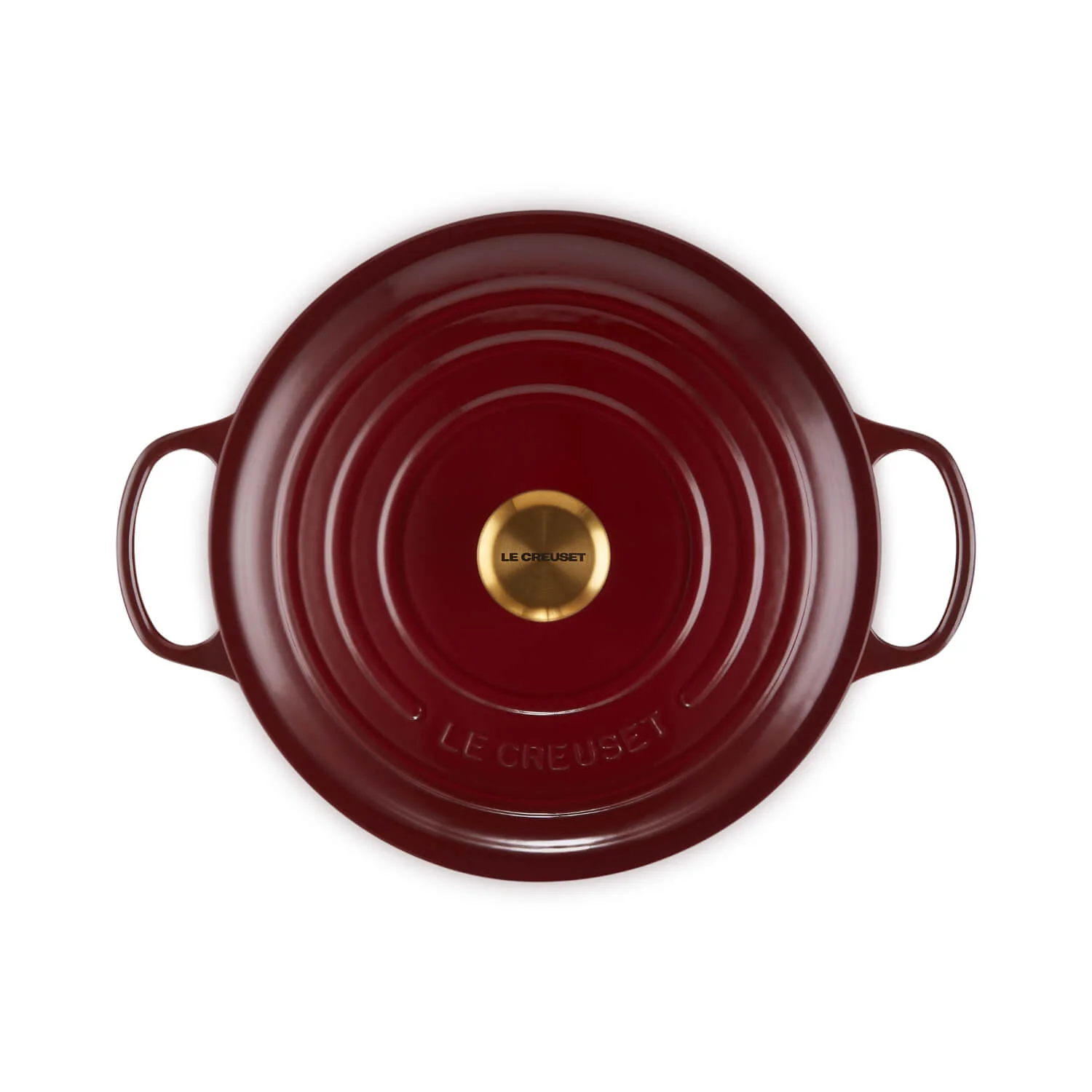 Le Creuset Signature Cast Iron 28cm Round Casserole - Garnet - Image 3