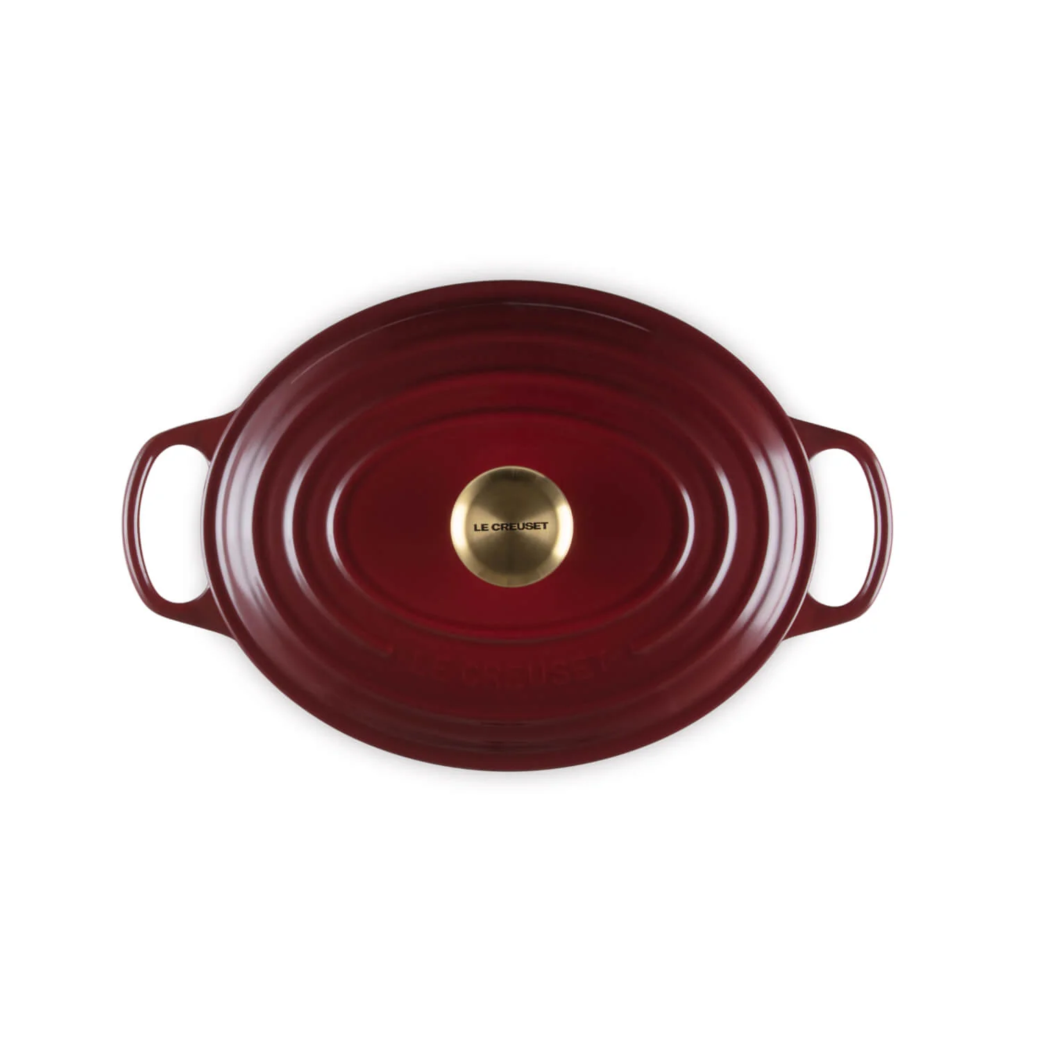 Le Creuset Signature Cast Iron 29cm Oval Casserole - Garnet - Image 3